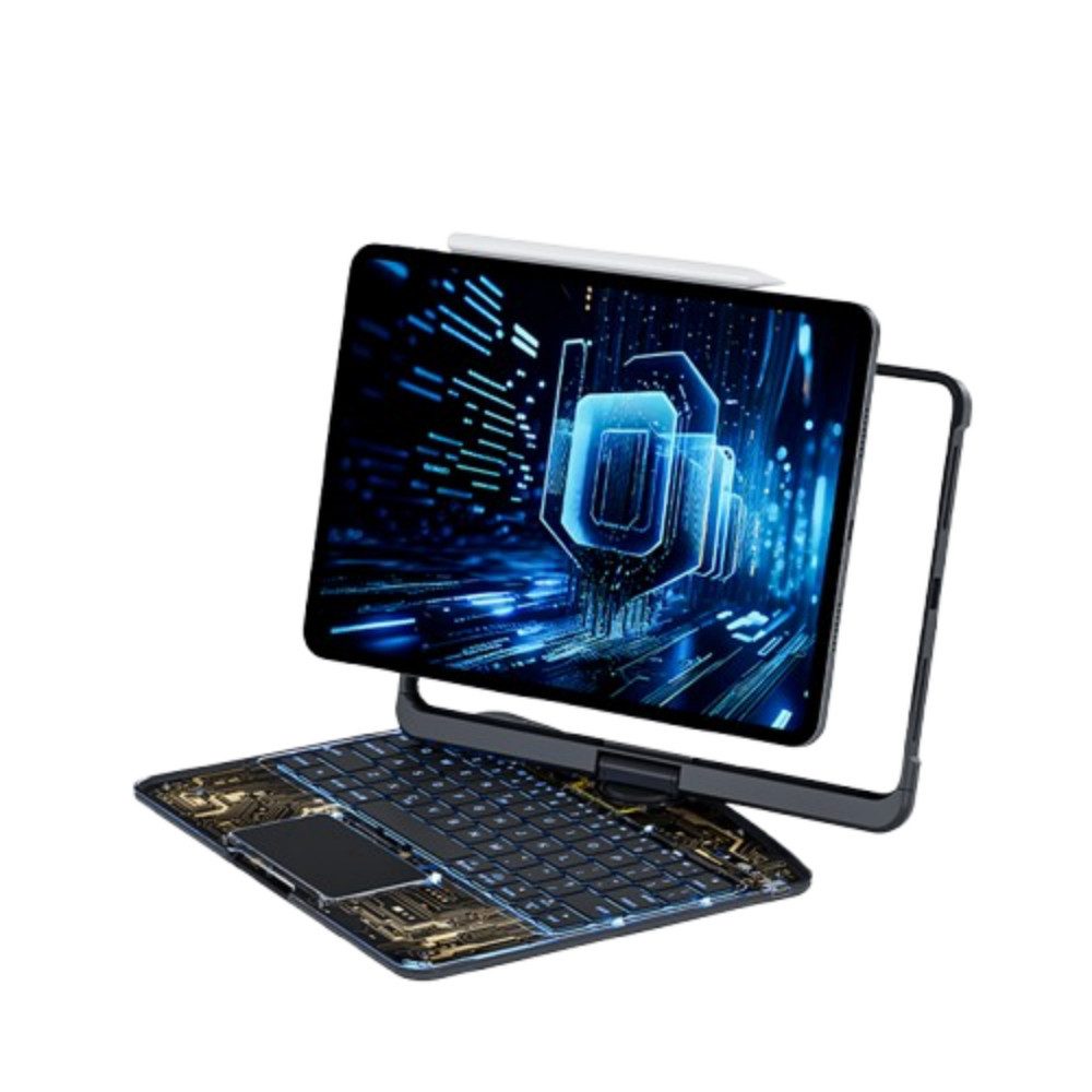 HUSK'SWARE 10.5/10,9/11/12,9/13 iPad-Tastatur (iPad Rotations-Tastaturhülle mit Smart Control)