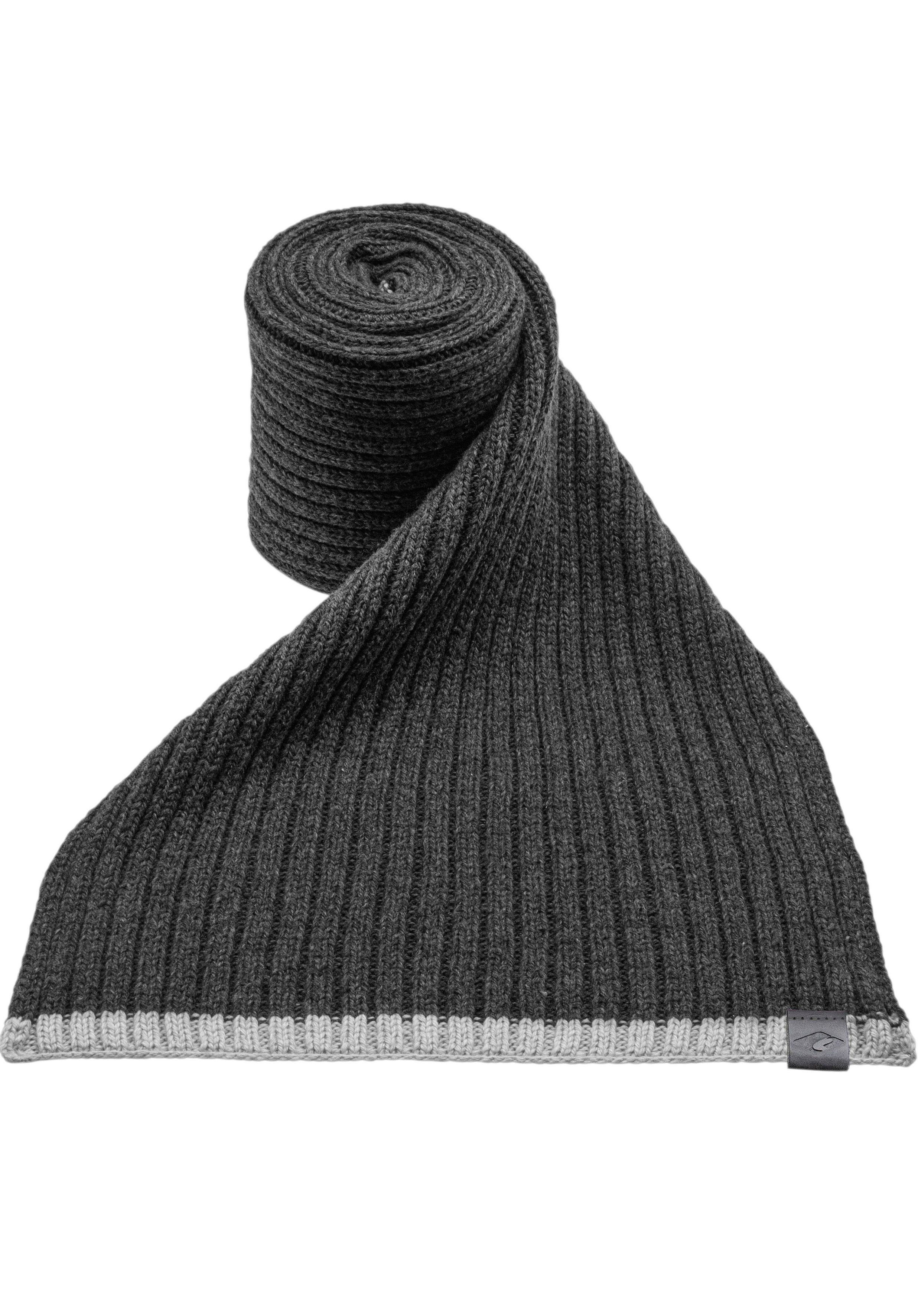 chillouts Strickschal Gus Scarf, Klassischer Rippenstrick günstig online kaufen
