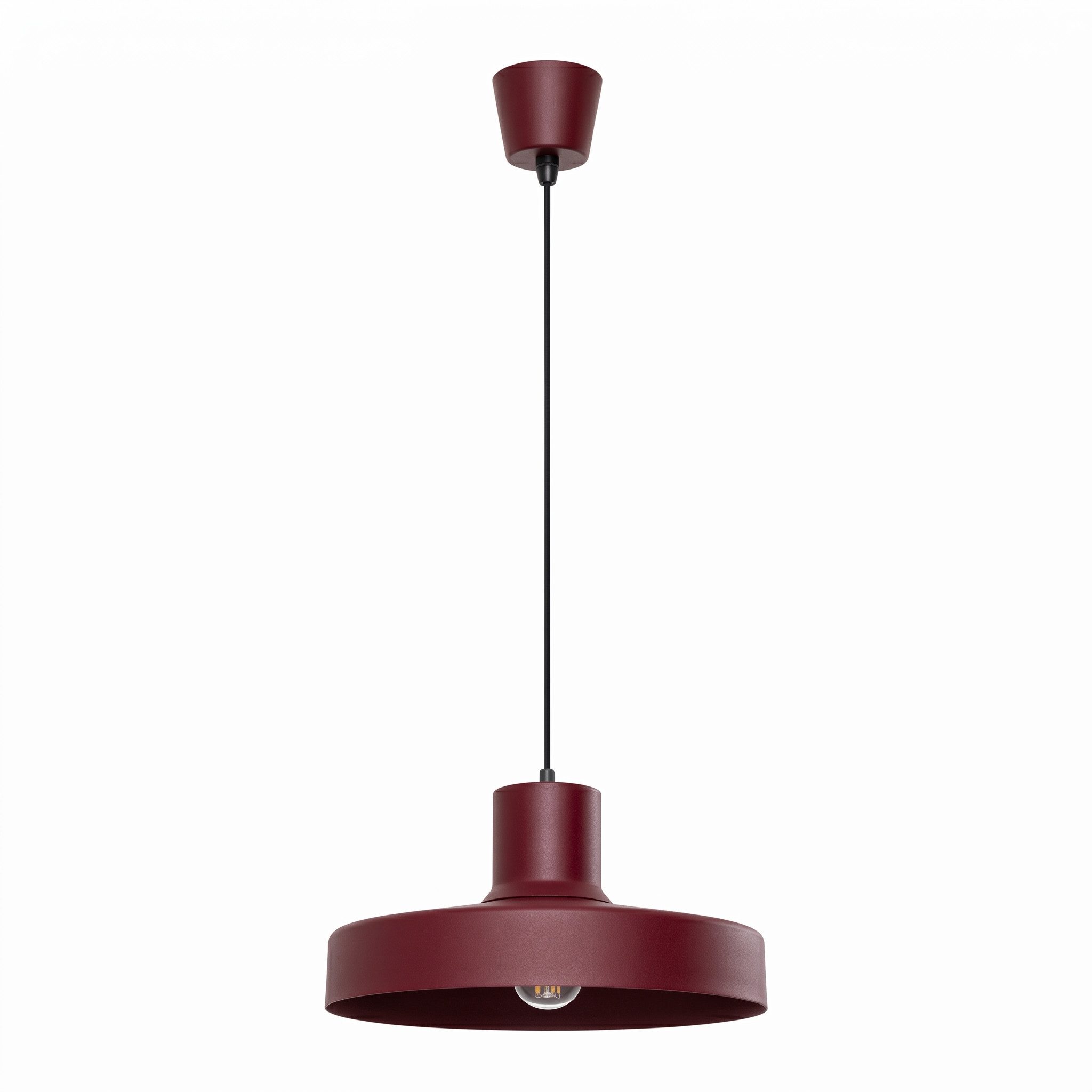 SOLLUX lighting Hängeleuchte Pendelleuchte BILO burgund, Nicht enthalten