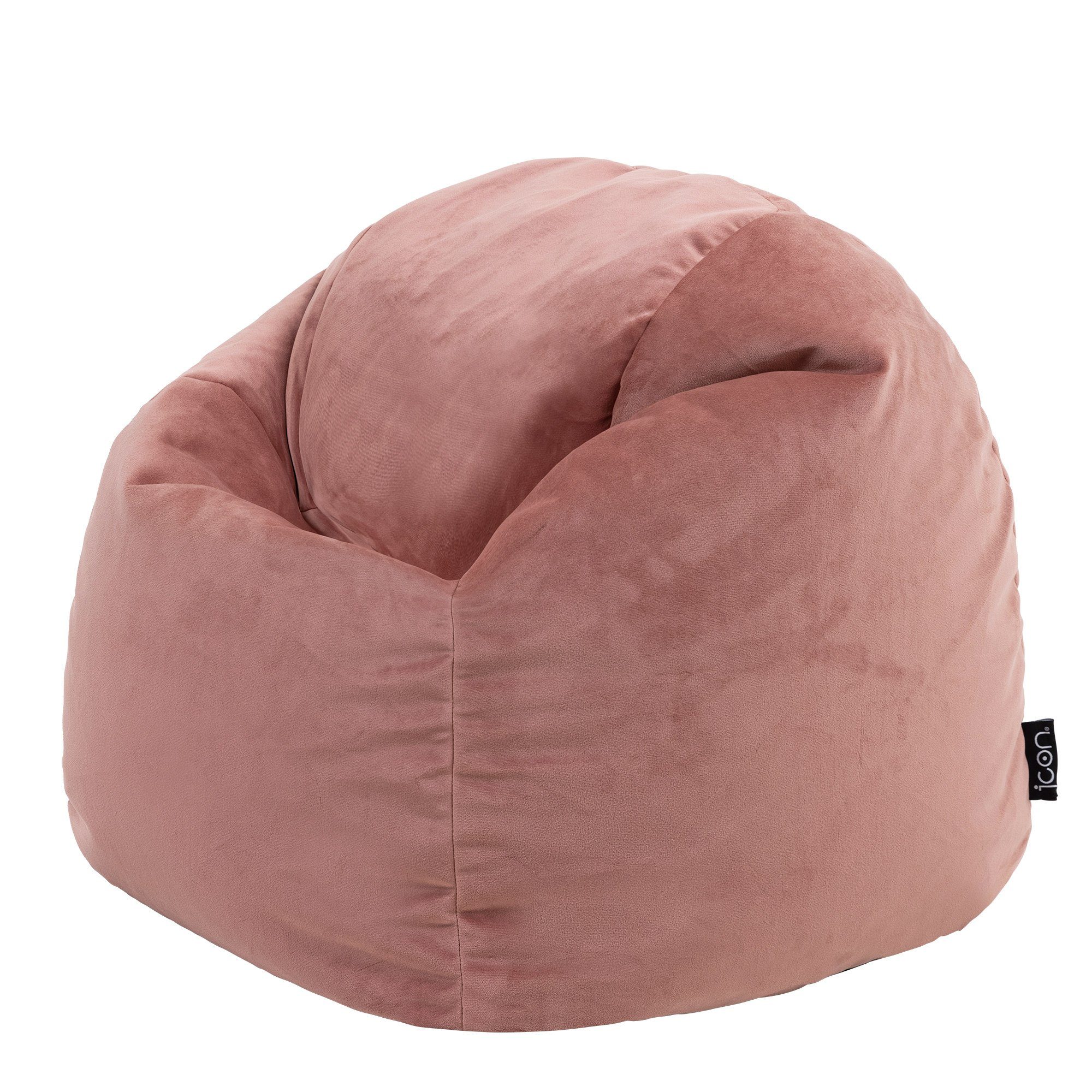 icon Sitzsack Sitzsack aus Plüschsamt für Kinder „Aurora“ rosa