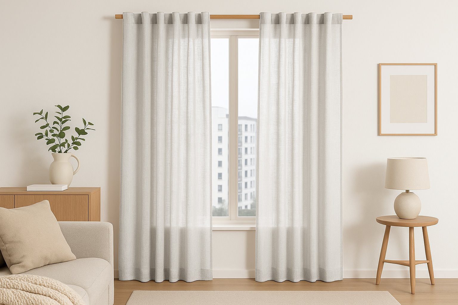 Restilo Gardine Gardine Stangendurchzug Vorhang Viskose günstig online kaufen