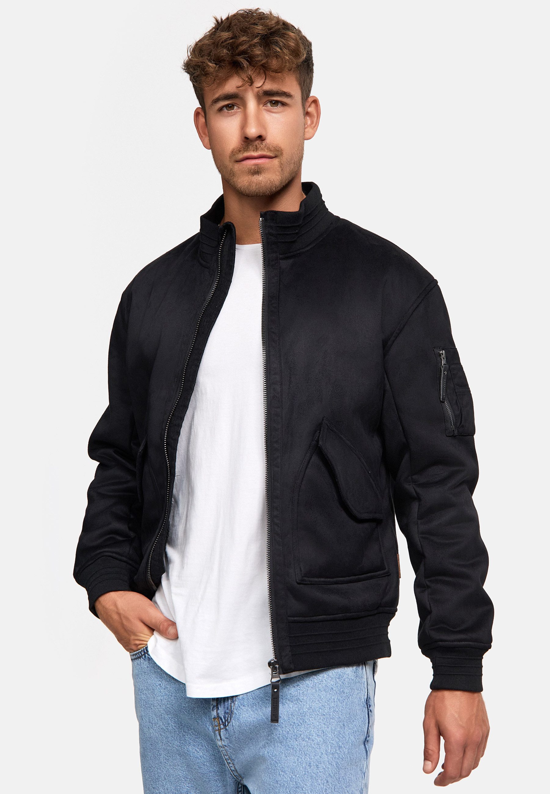 Indicode Lederimitatjacke Herren INFrosco Übergangsjacke Herrenjacke mit kl günstig online kaufen