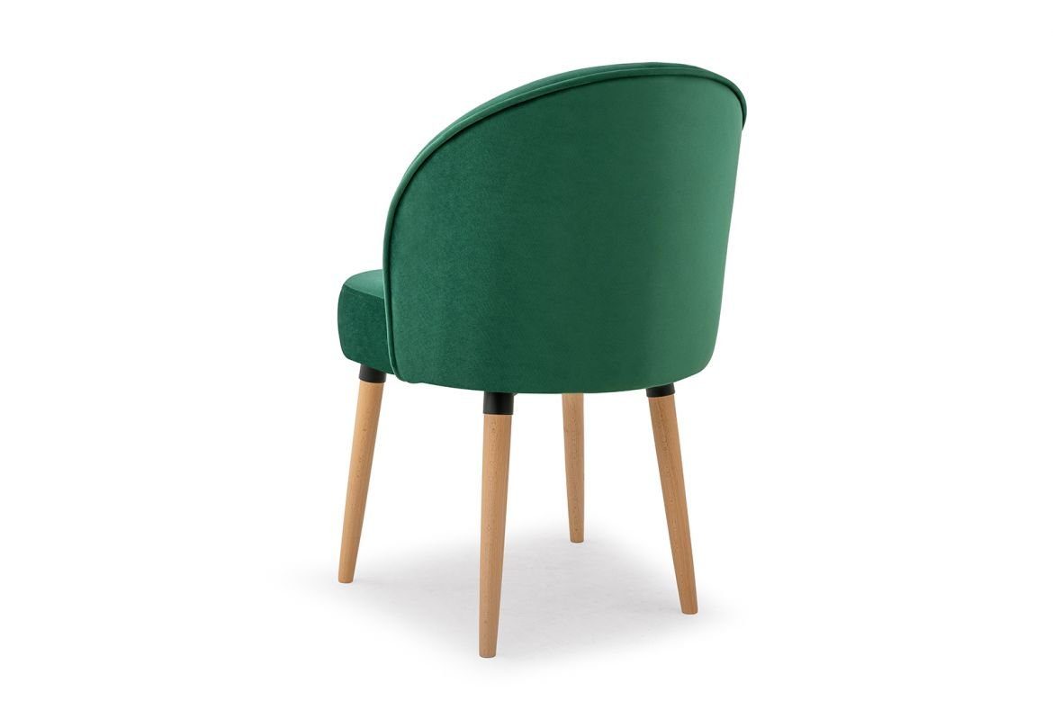 JVmoebel Stuhl, Grüne Sessel Polsterstuhl Bürostuhl Stühle Esszimmerstuhl Design Lehnstuhl Stuhl