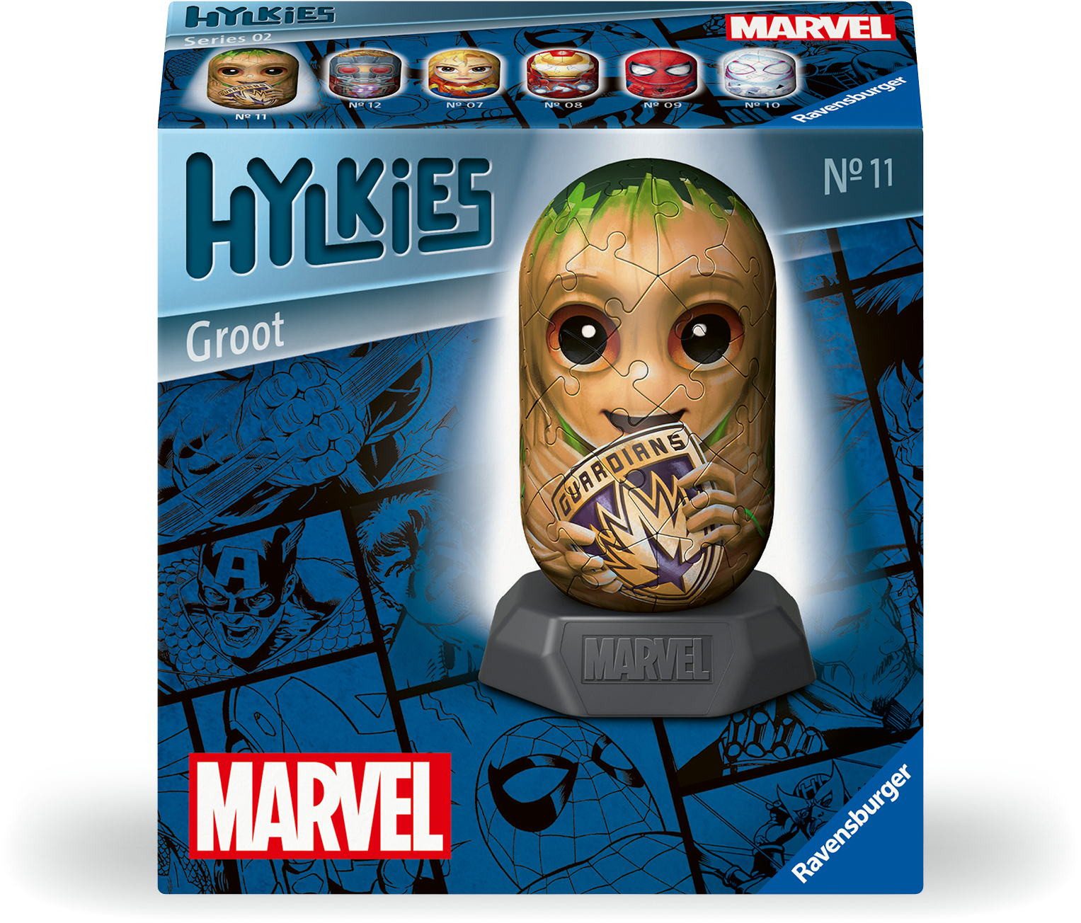 Ravensburger Puzzle 54 Teile 3D Puzzle Marvel Groot 12001160, Puzzleteile