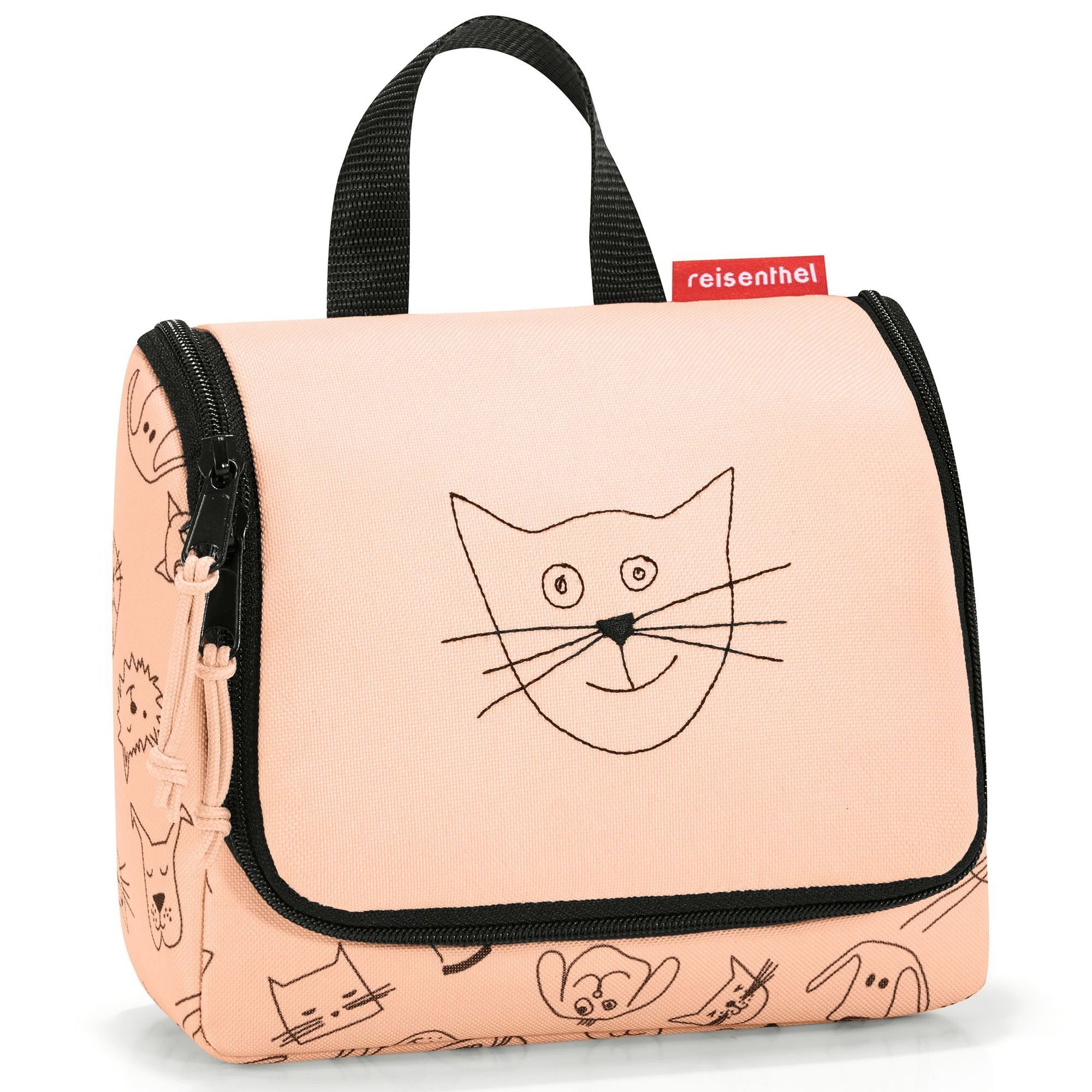and Kulturbeutel, REISENTHEL® cats dogs rose Polyester