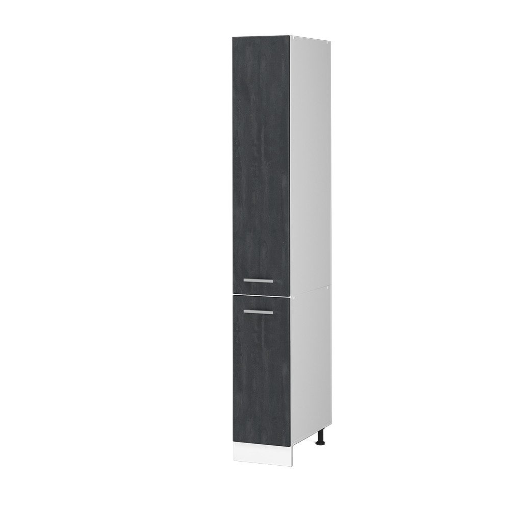 Vicco Hochschrank R-Line, Schwarz Beton/Weiß, 30 günstig online kaufen