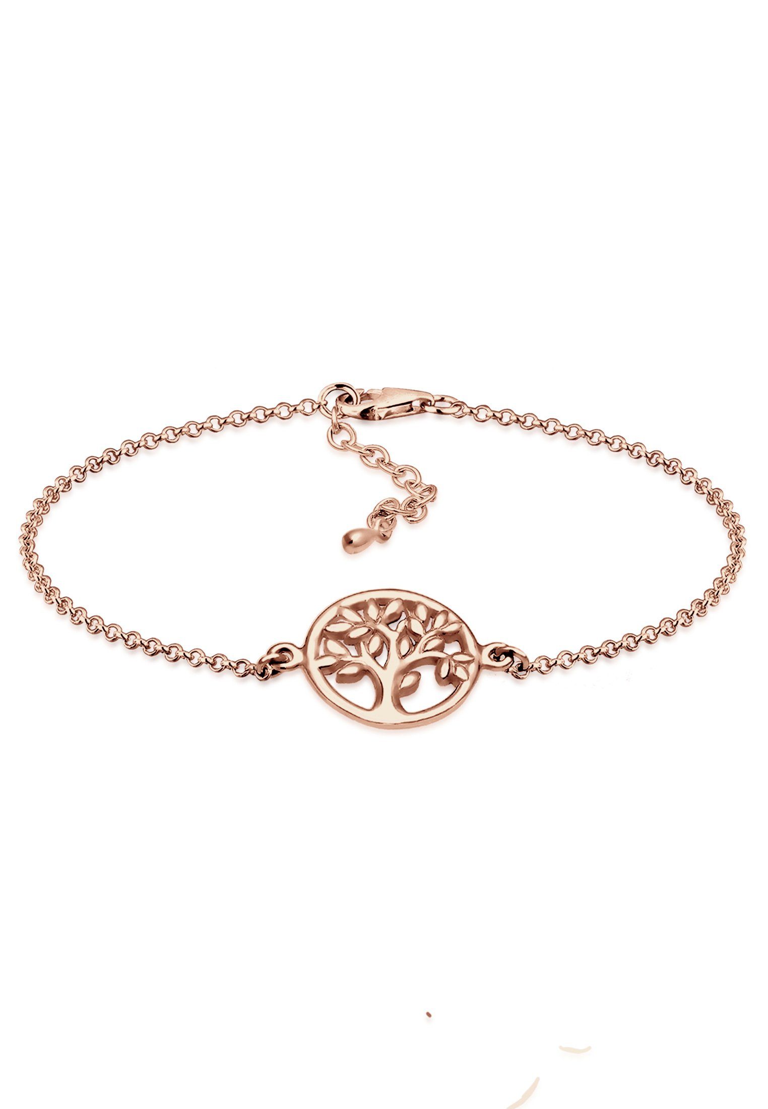 Zum supergünstigen Preis angeboten Elli Armband Lebensbaum Blatt Floral Silber Rosegold 925 Sterling Kreis