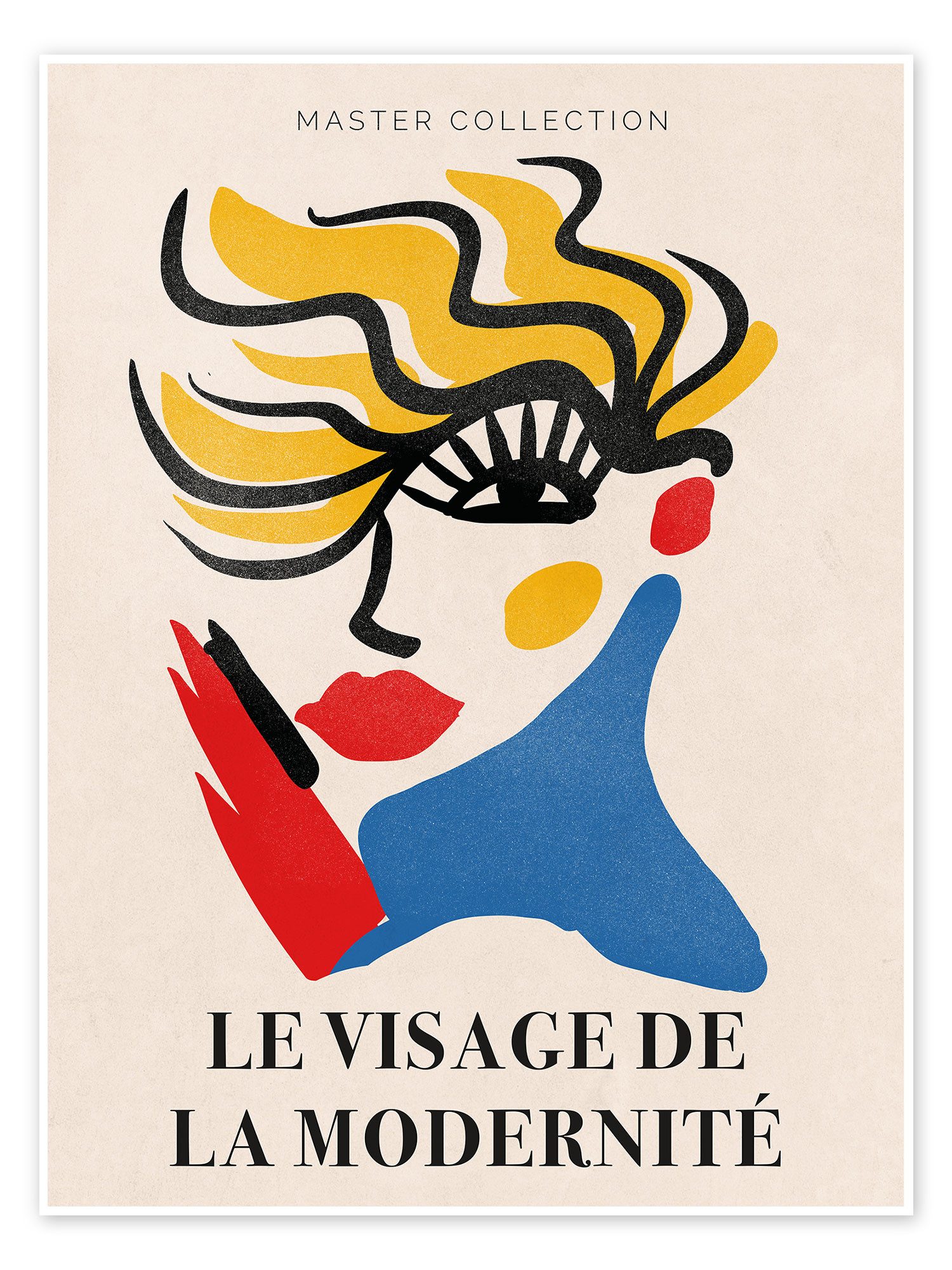 Posterlounge Poster Exhibition Posters, Le Visage de la modernité II, Wohnzimmer Modern Grafikdesign