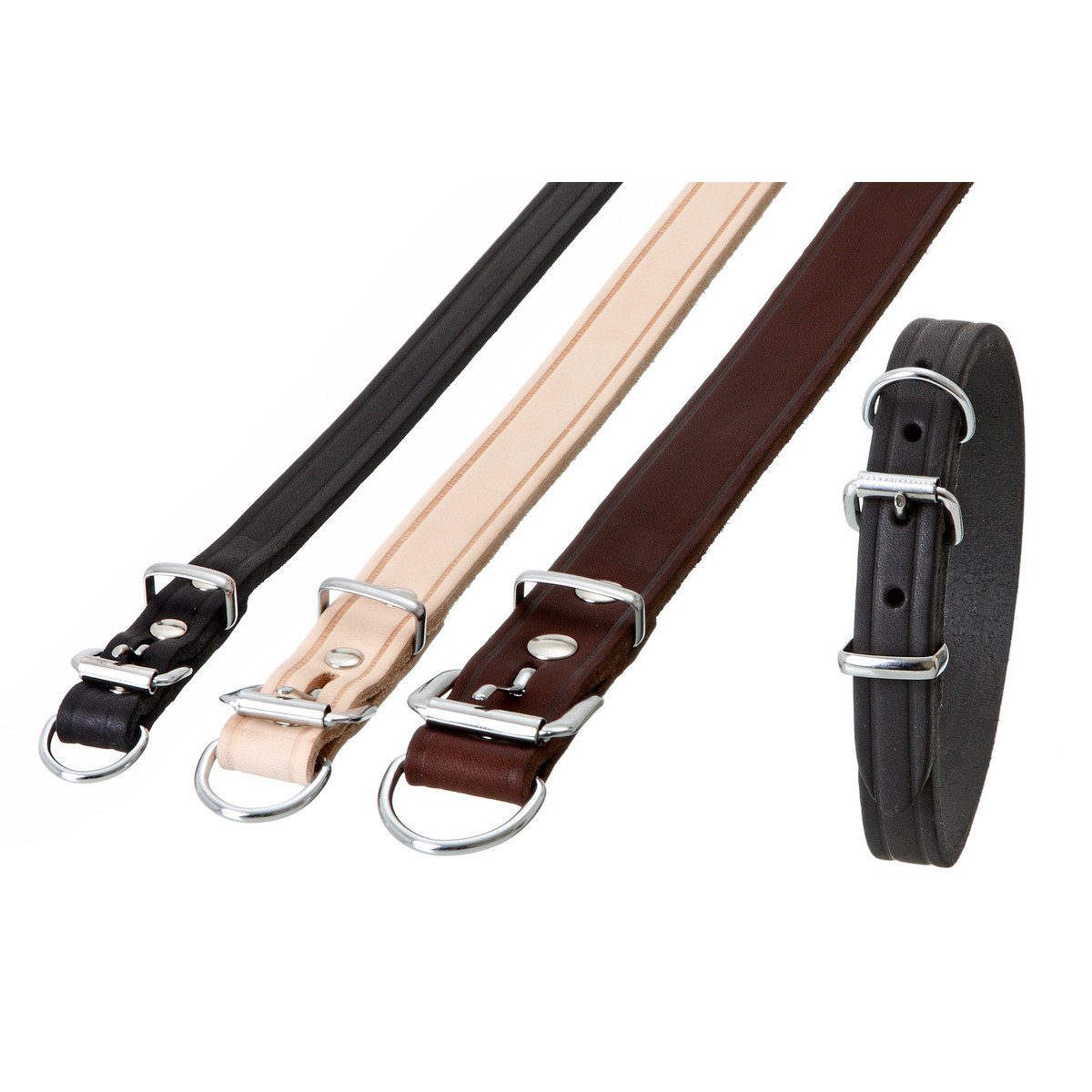 Hunde-Halsband Halsband Rondo mit Zugentlastung schwarz