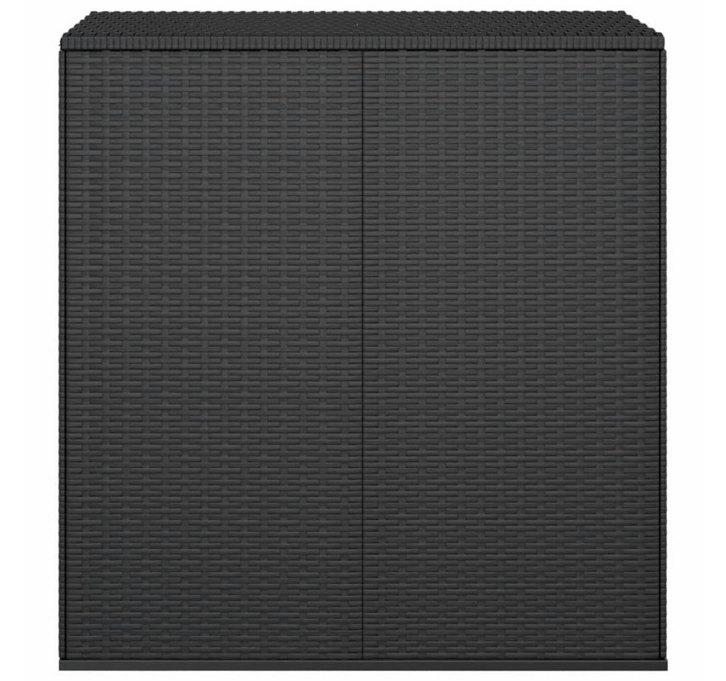 Thumbnail - furnicato Gartenbox Garten-Kissenbox PE Rattan 100x49x103,5 cm Schwarz
