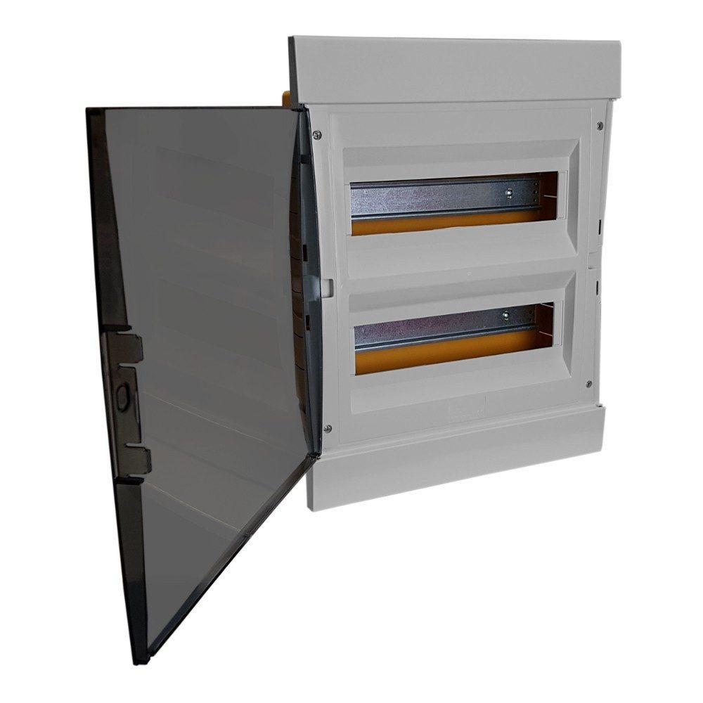 Marlanvill Verteilerbox Unterputz Verteilerkasten IP40 24/26 Module grau 970.24 M-L 1060