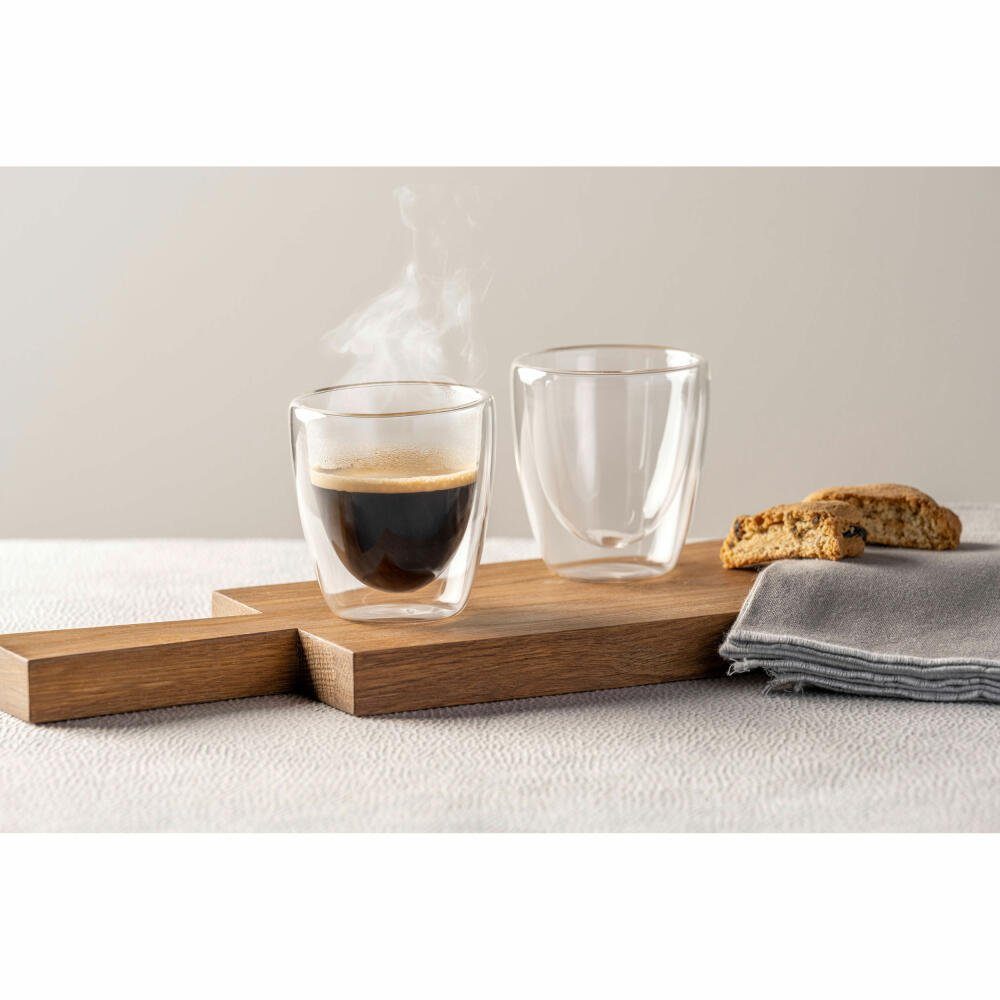 LEONARDO Tasse Tasse Duo, 2er-Set, 100 ml, 2-tlg., Borosilikatglas