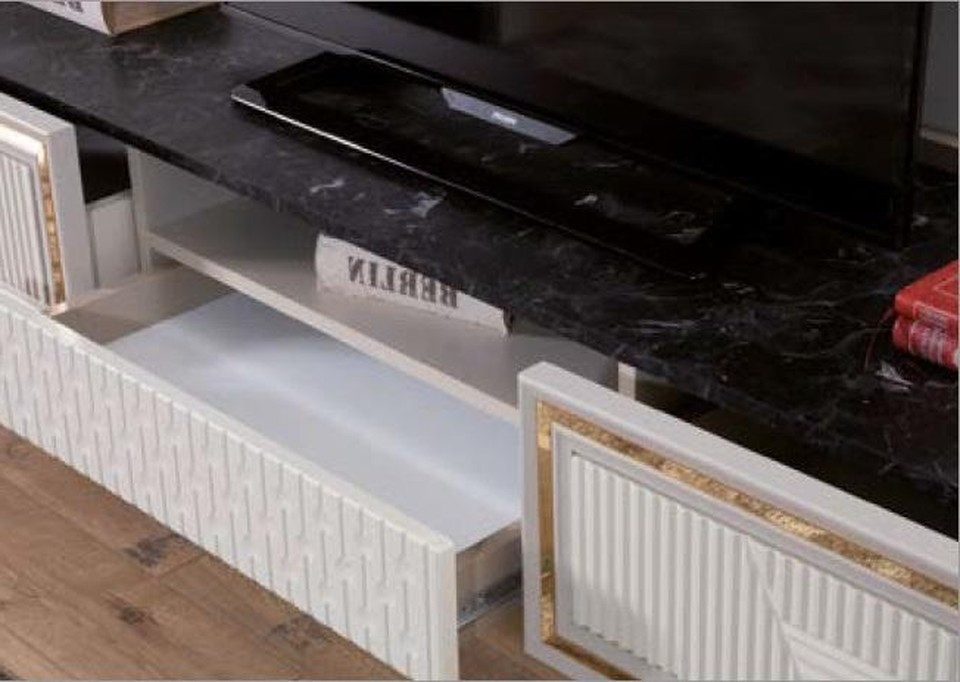Xlmoebel Wohnwand Luxus Lowboard aus Holz im modernen Design für Ihr Wohnzimmer, Made in Europa