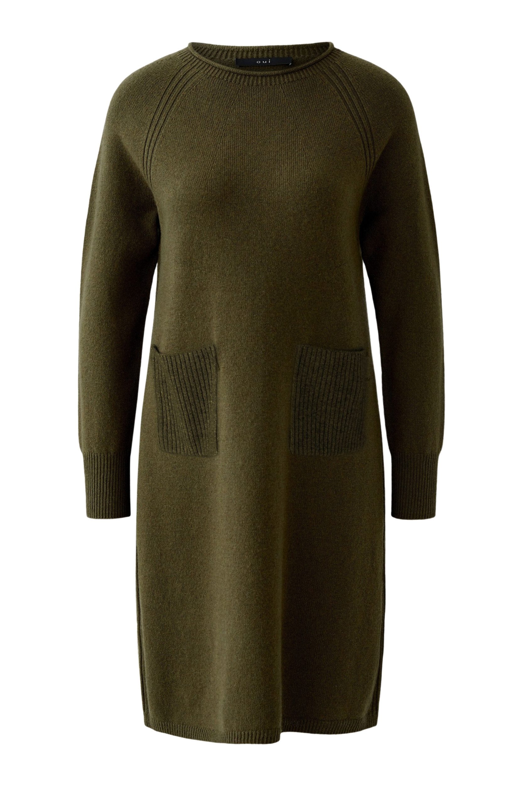 Oui Blusenkleid Kleid khaki günstig online kaufen