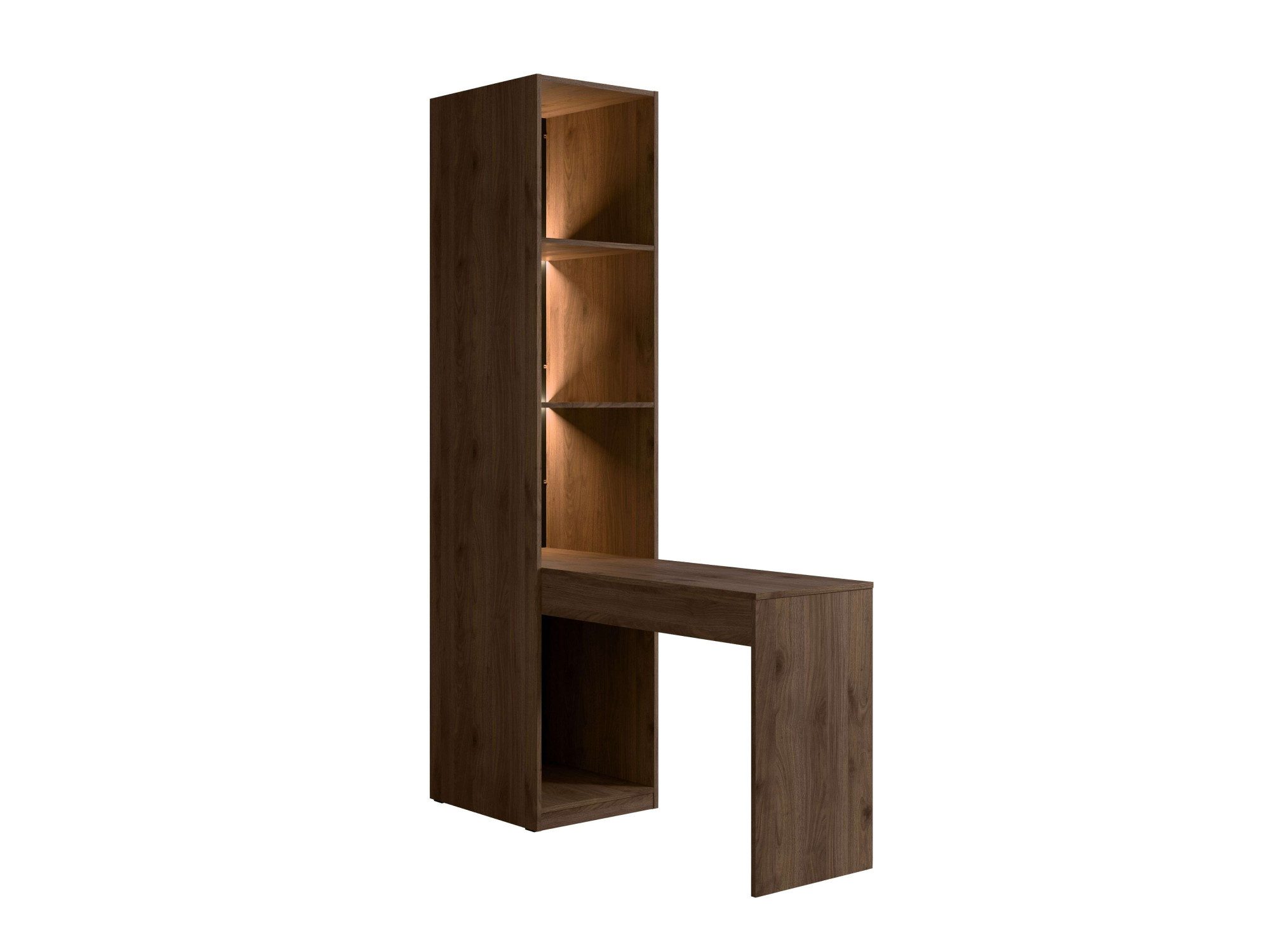 Home affaire Regal RIMINI mit Schminktisch und Spiegel, wahlweise mit/oder Beleuchtung, passend zum Kleiderschrank dieser Serie, B/T/H: 46/146/220,5 cm