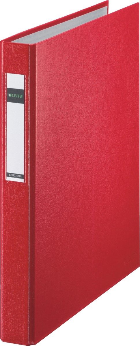 LEITZ Präsentationsordner Ringbuch A4 2-Ringe 25mm rot