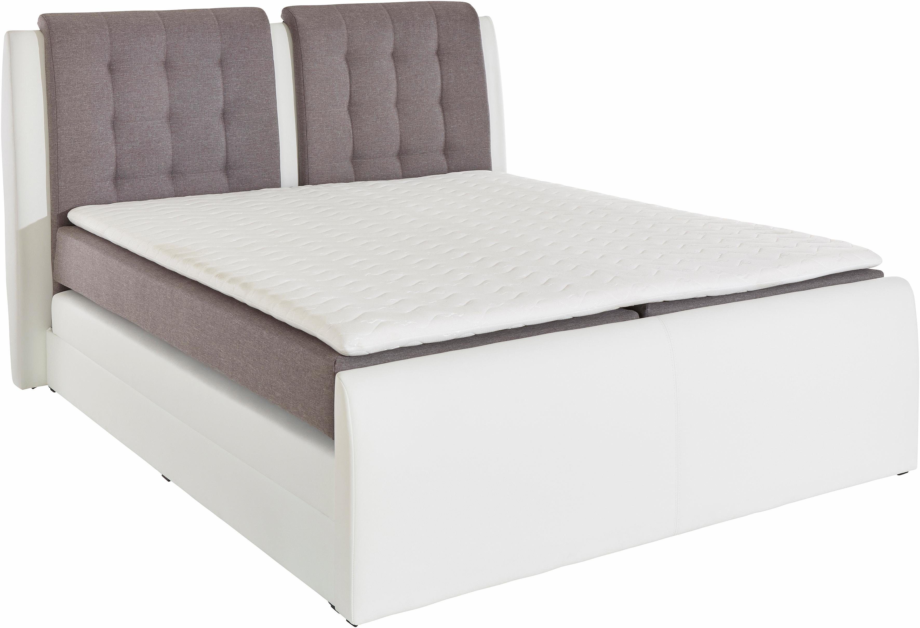 Boxspringbett RUBENE in weiß-grau 180x200cm - nur 749,99€