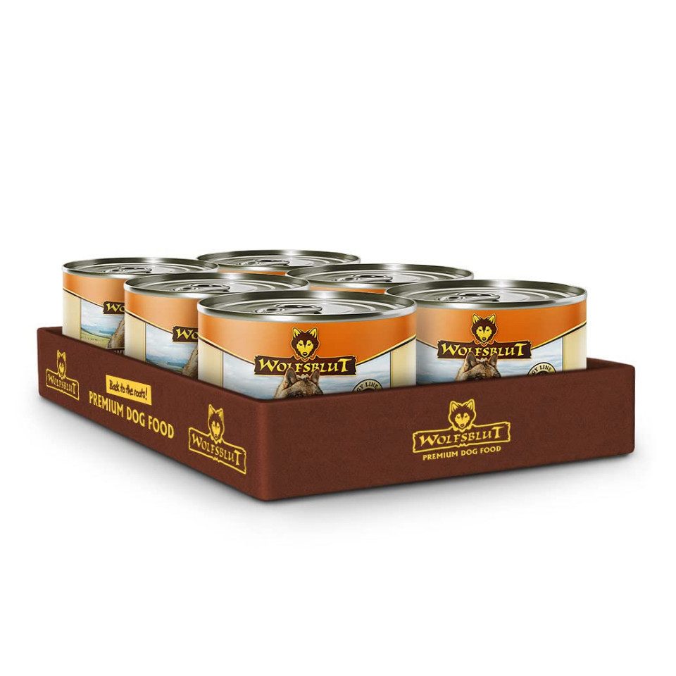 Wolfsblut Wide Plain Adult - hypoallergenes Nassfutter mit Pferd 6x200g, Nassfutter für: Hunde