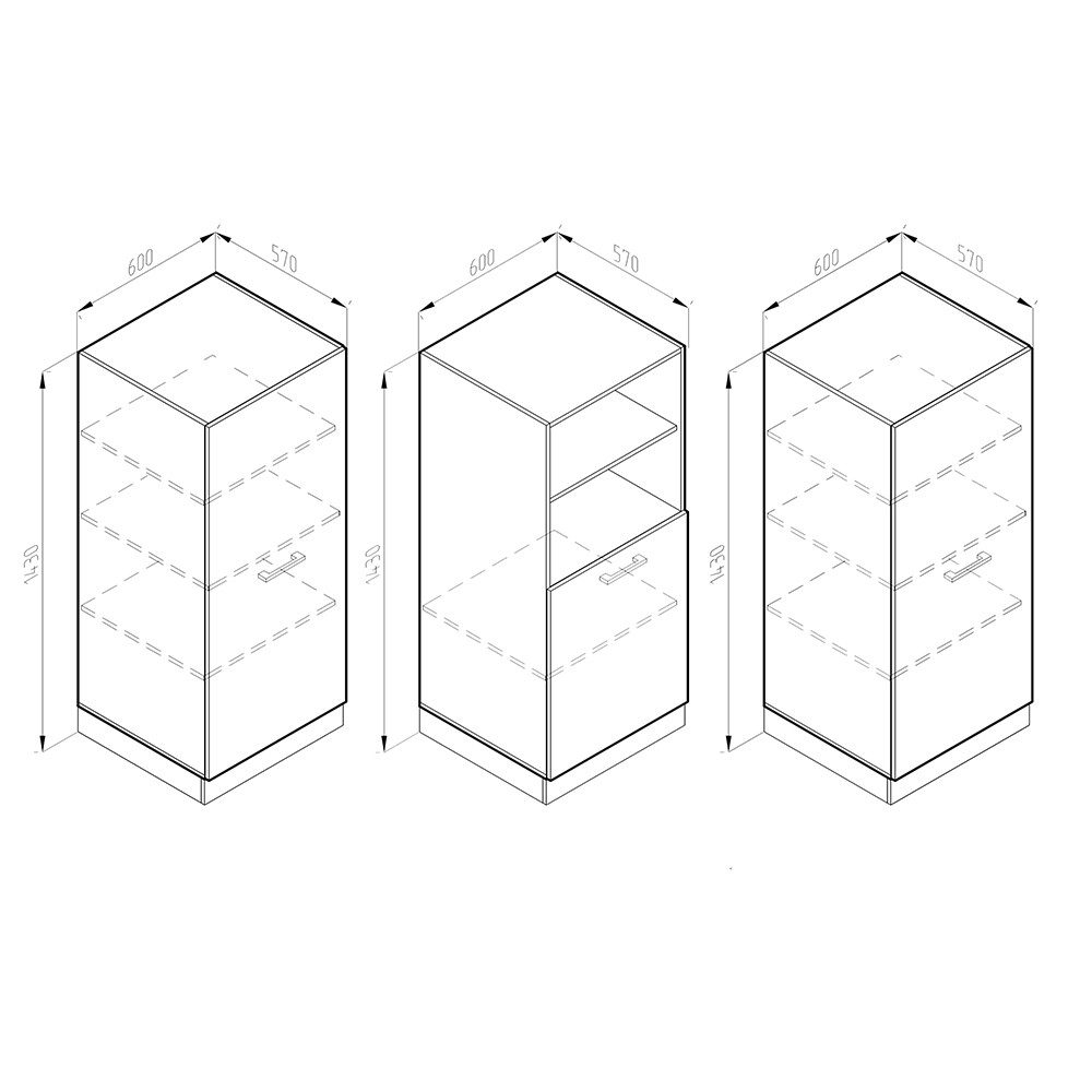 Vicco Küchenzeile R-Line, Weiß Landhaus/Anthrazit, 180 günstig online kaufen