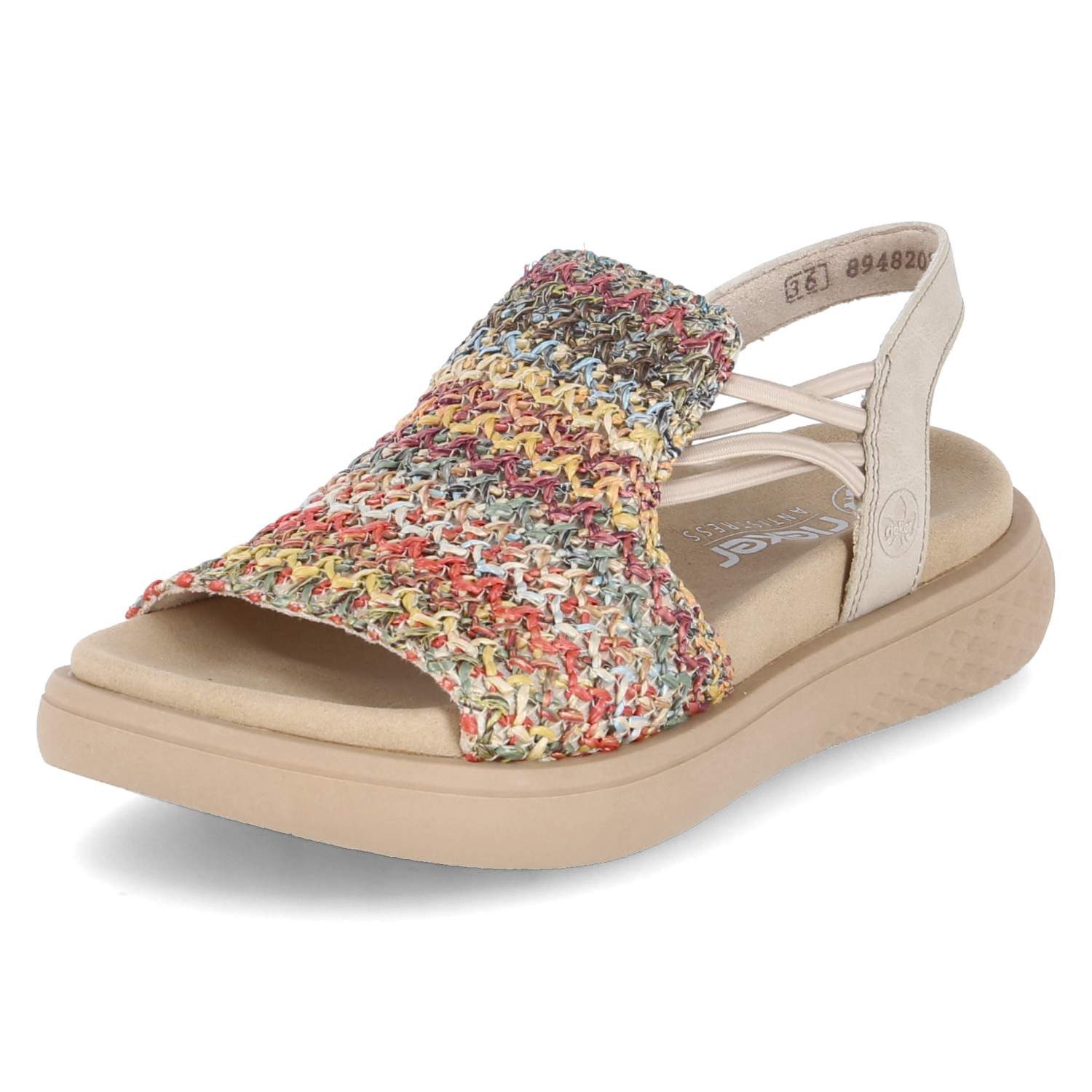 Rieker Plateausandale, Sommerschuh, Schlupfschuh, Urlaubschuh mit seitliche günstig online kaufen