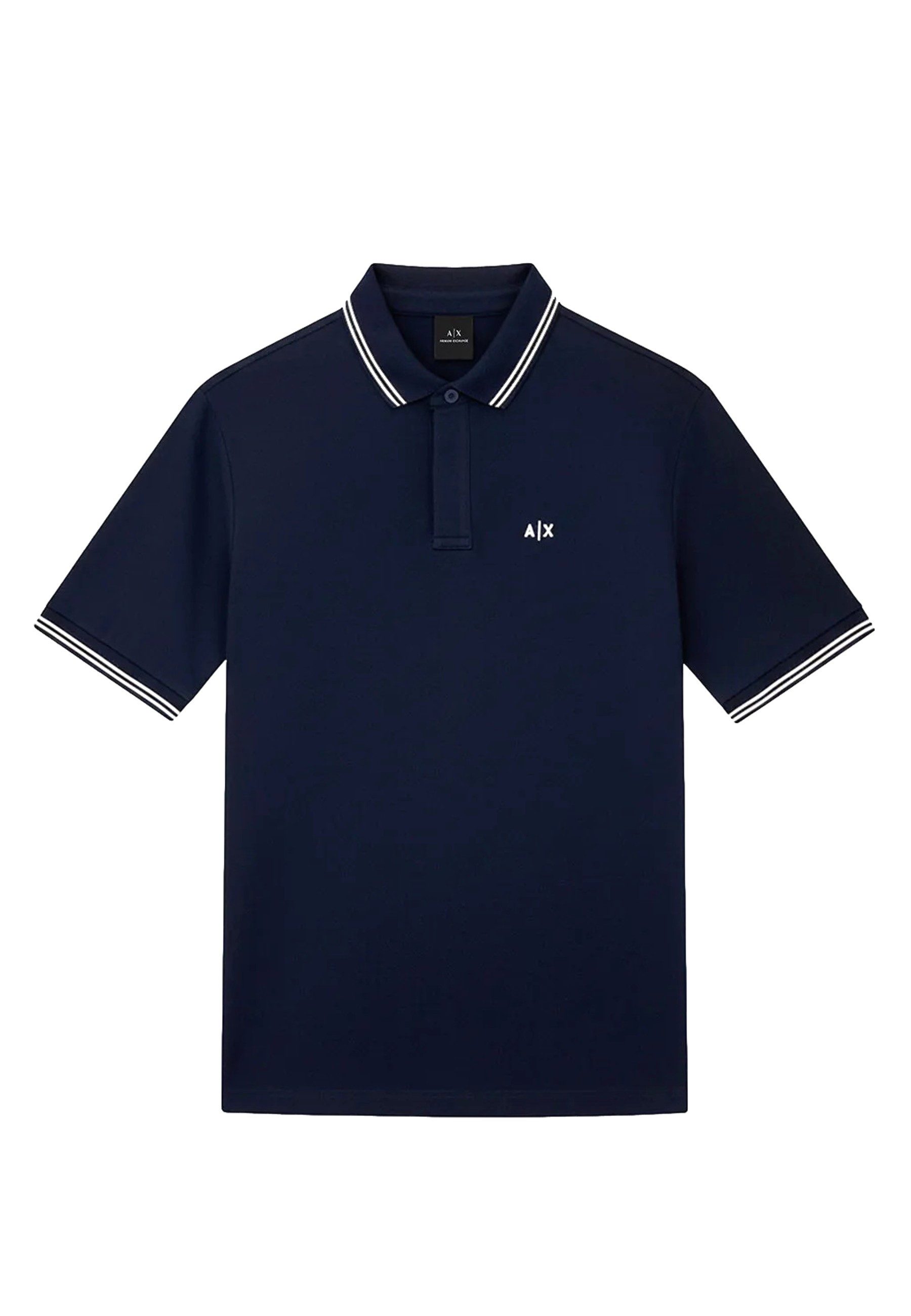 AIX ARMANI EXCHANGE Poloshirt Poloshirt Kurzarmshirt mit Polokragen (1-tlg., 1)