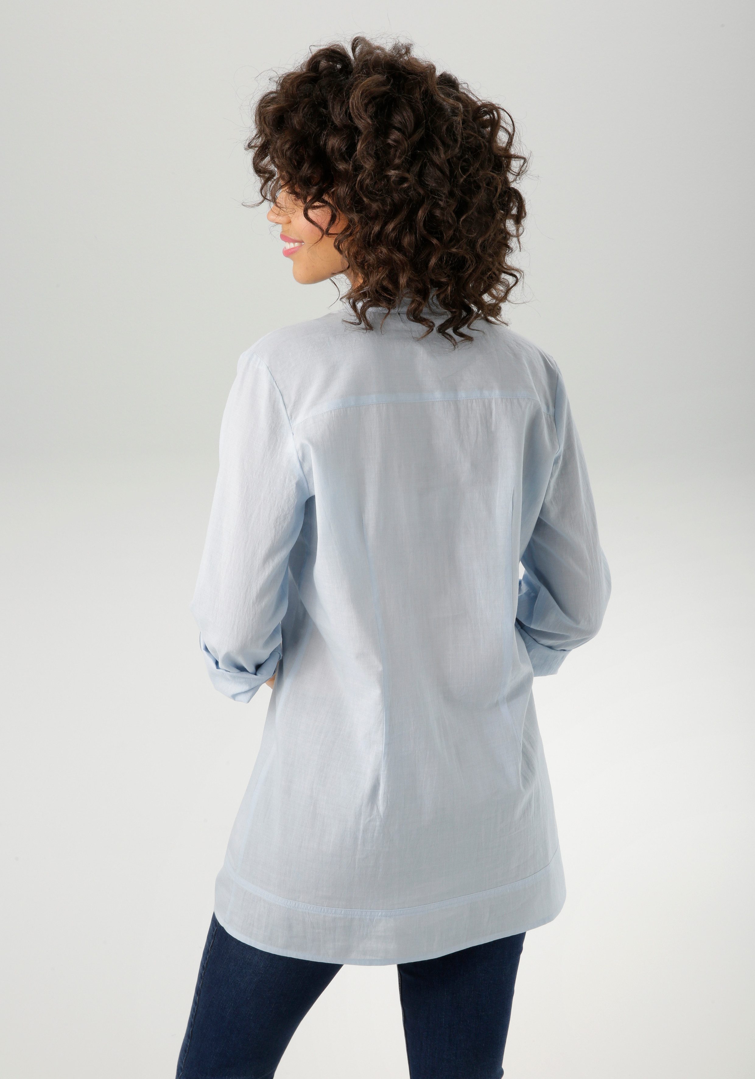 Aniston CASUAL Longbluse mit dekorativer Biesenverarbeitung günstig online kaufen