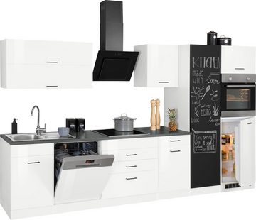 HELD MÖBEL Küchenzeile Trier, mit E-Geräten, Breite 350 cm