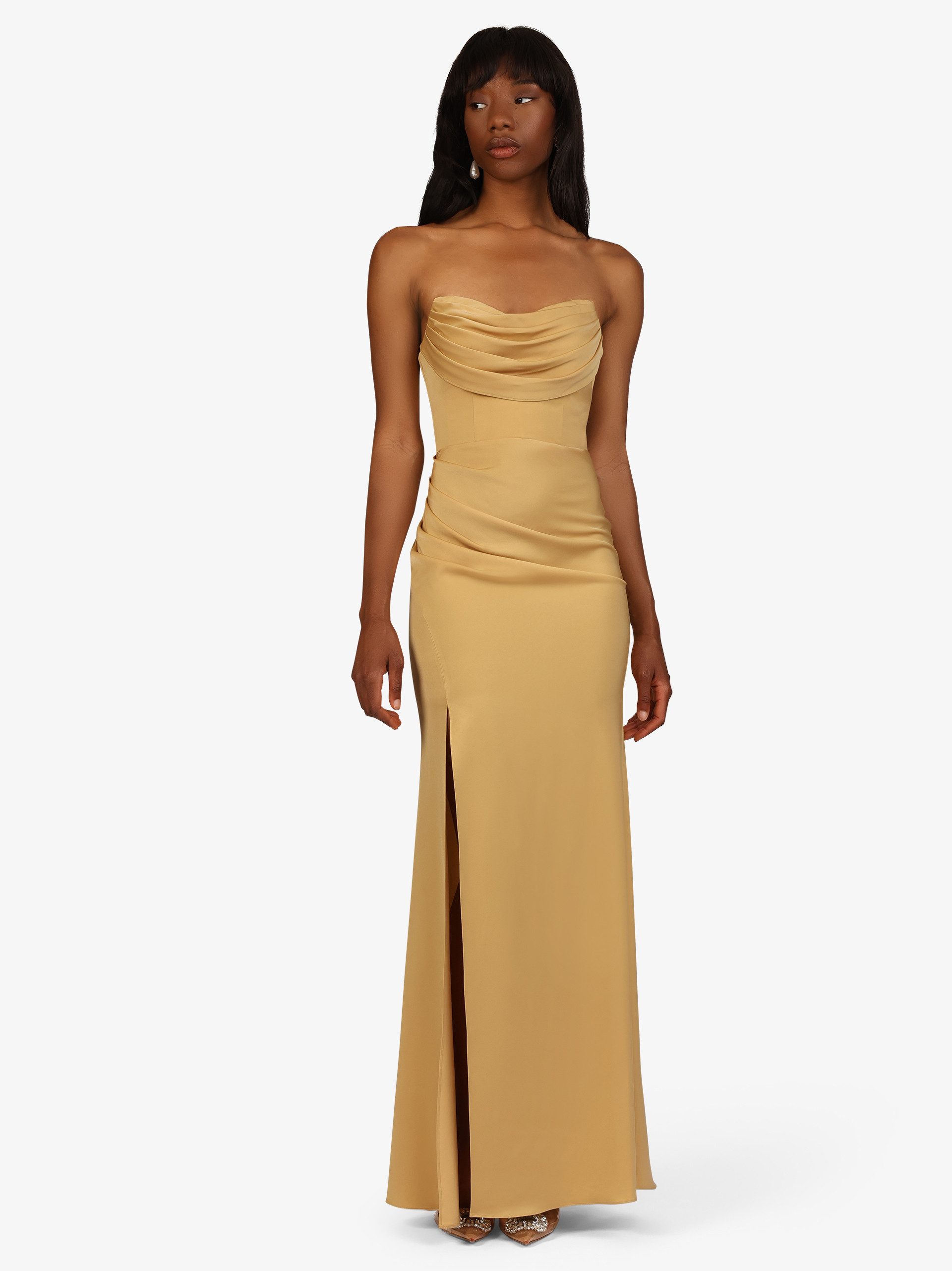 Kraimod Abendkleid mit Raffung an der Hüfte