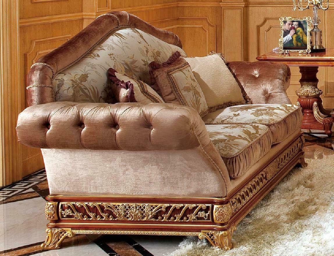 Klassische Couch Antik Sofagarnitur JVmoebel Barock 3+2 Stil Sofa, Rokoko Sofa