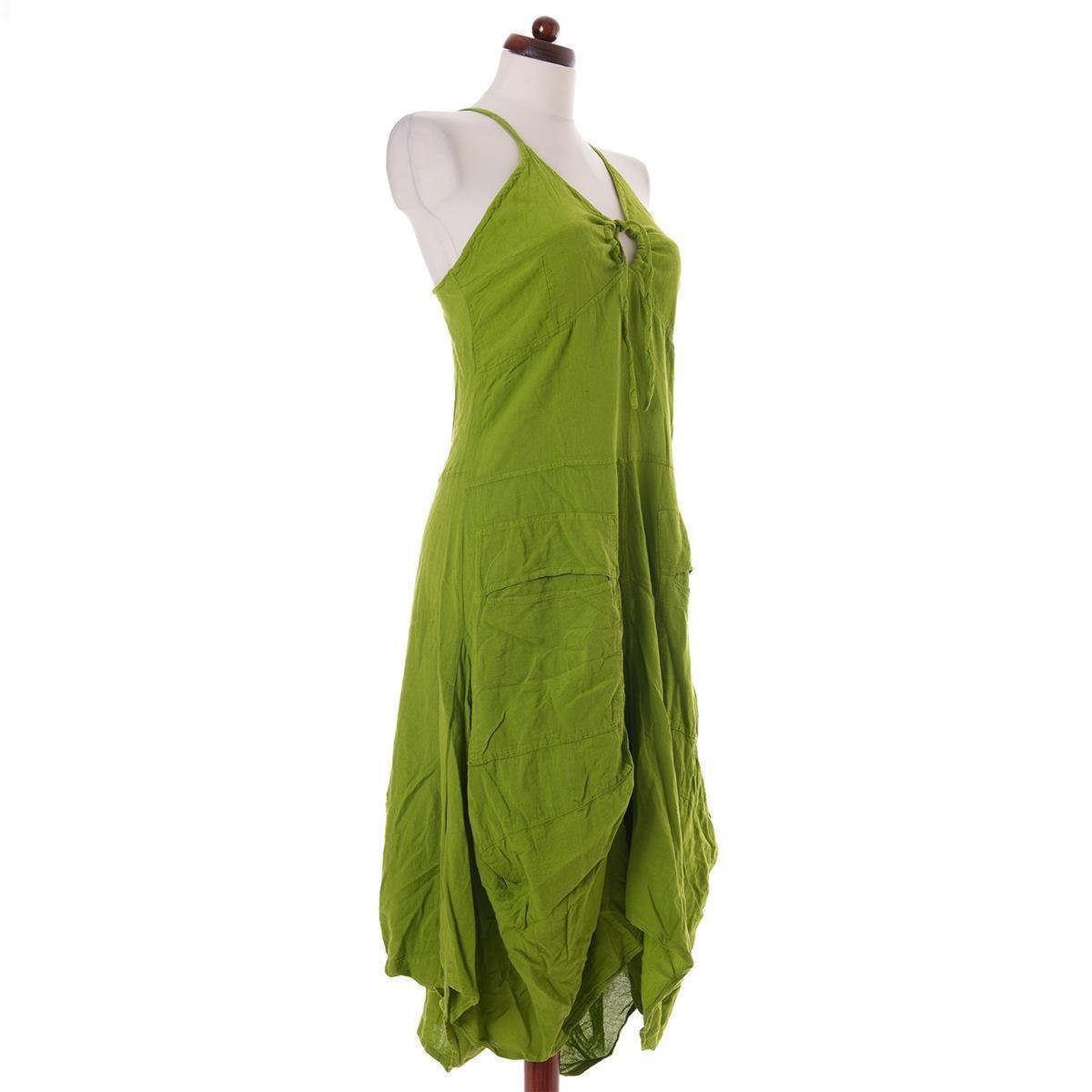 Vishes Ballonkleid Lagenlook Ballonkleid mit verstellbaren Trägern Hippie, Goa, Ethno Elfen Style