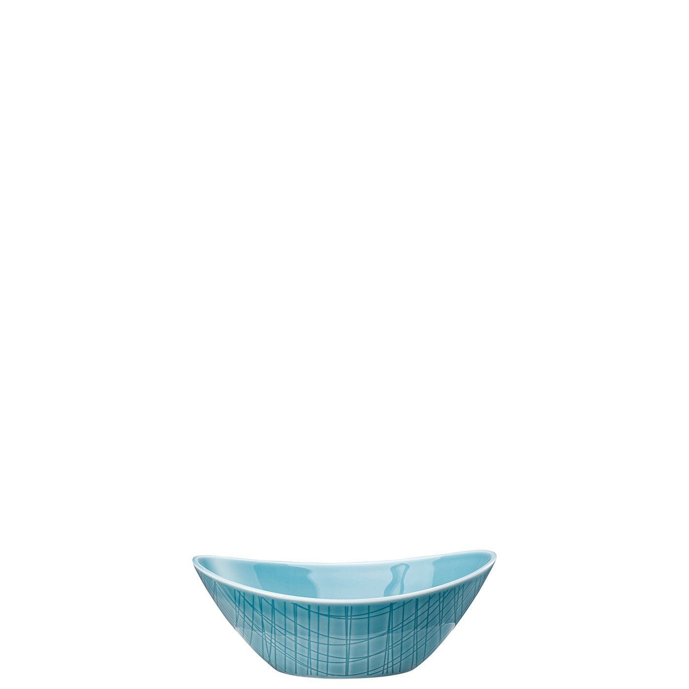 Snackschale oval Schale Porzellan, Aqua cm, Colours Rosenthal (1-tlg) x 11 Mesh 15