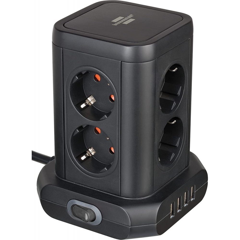 Brennenstuhl ALEA-Power USB-Charger Steckdosenblock Steckdosenwürfel 4-fach 2x
