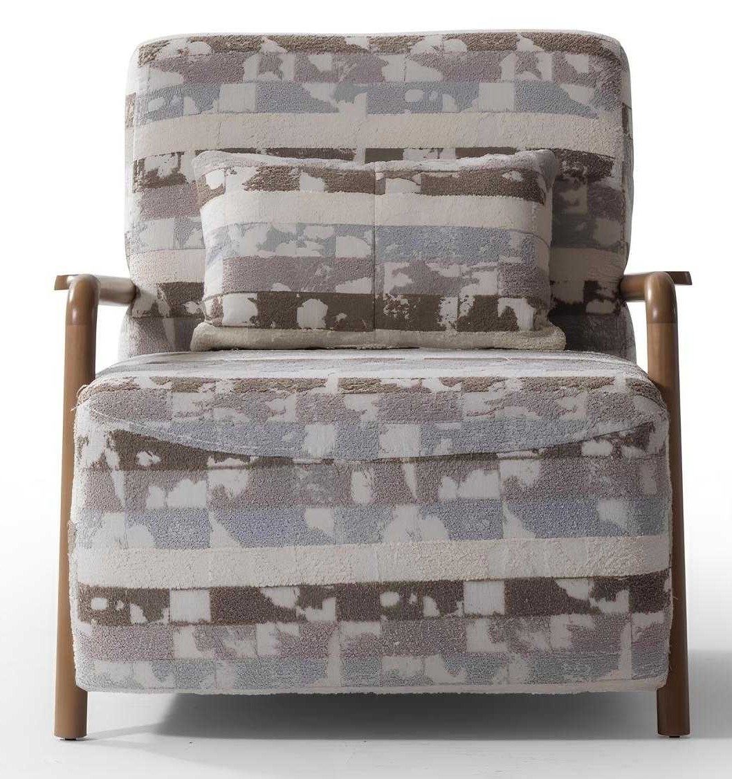 Xlmoebel Polstergarnitur Moderner, weicher Sessel in buntem Design für das Wohnzimmer, (Sessel, 1-tlg., Sessel mit Kissen), Made in Europa