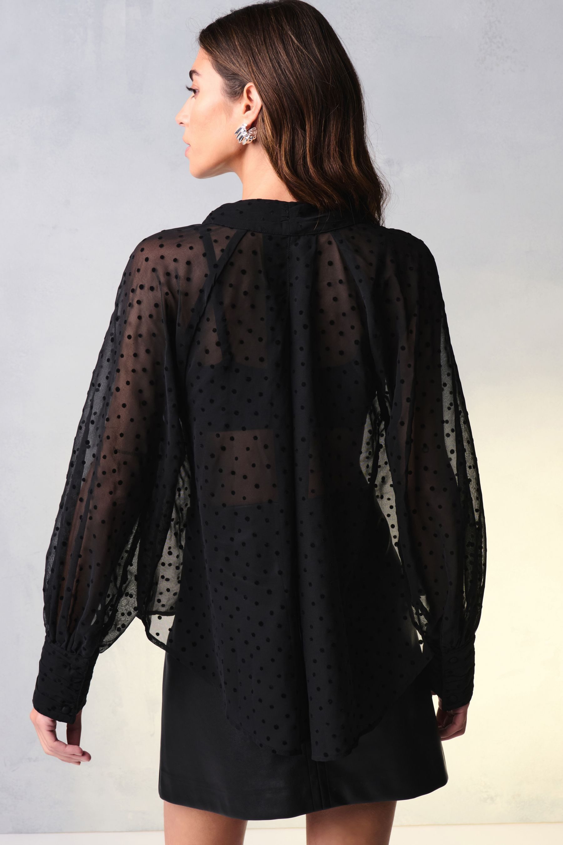 Next Langarmbluse Langärmelige Bluse mit Bindeausschnitt günstig online kaufen