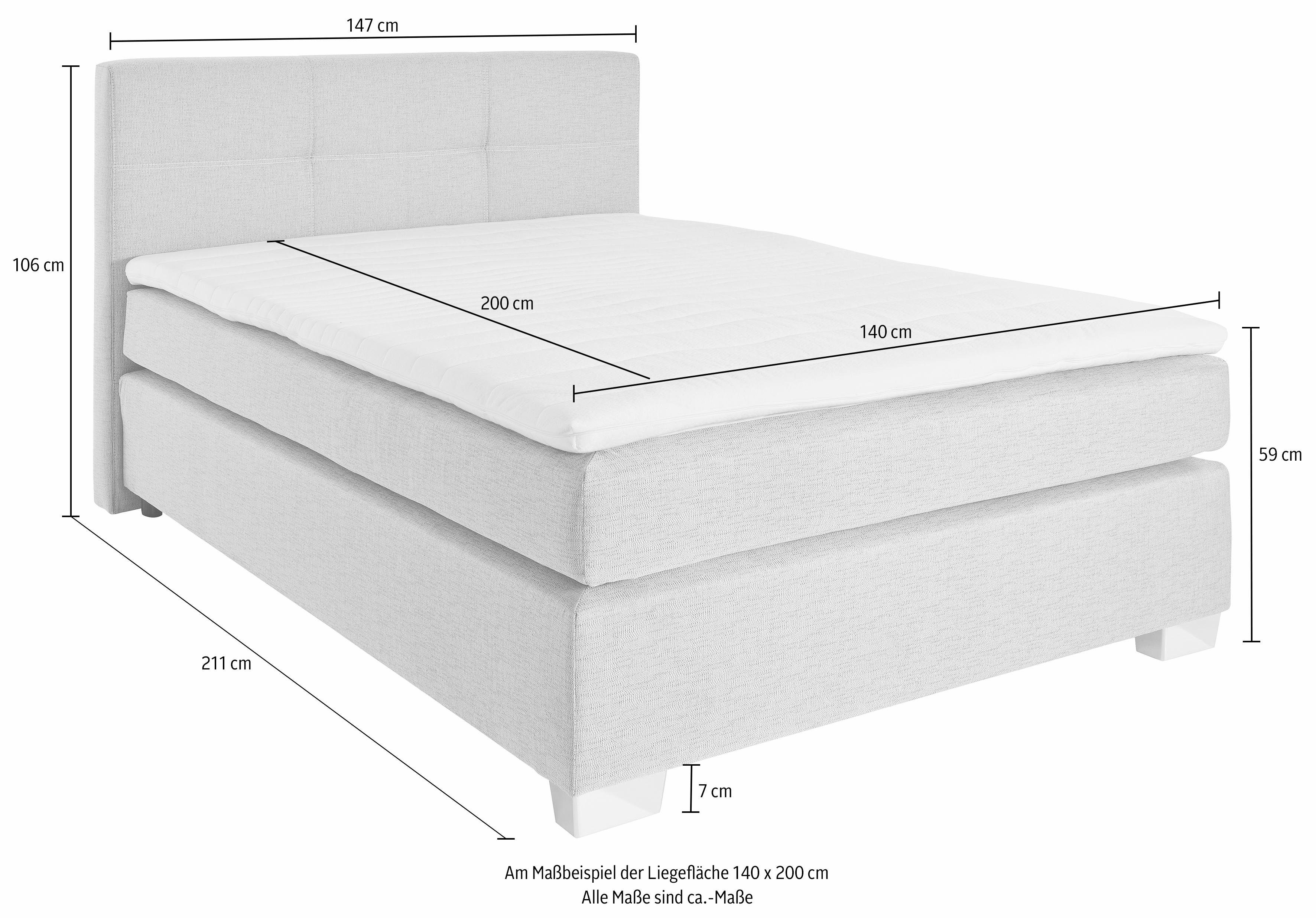 Piktogramm Boxspringbett inkl. Kissen & Topper