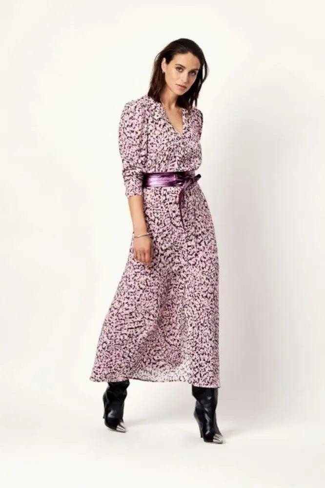 Dante6 Maxikleid Bedrucktes Maxikleid mit passendem Gürtel