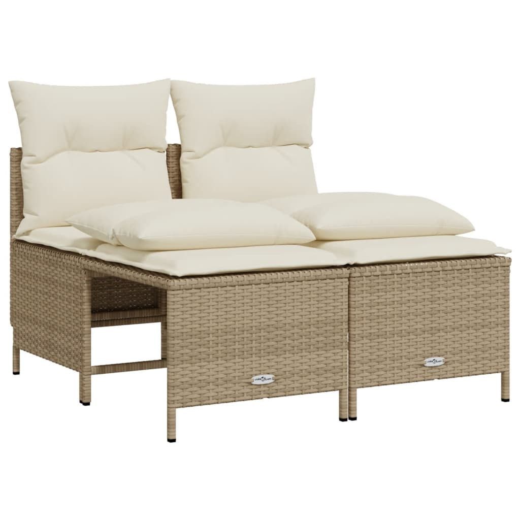 vidaXL Gartenlounge-Set 4-tlg. Garten-Sofagarnitur mit Kissen günstig online kaufen