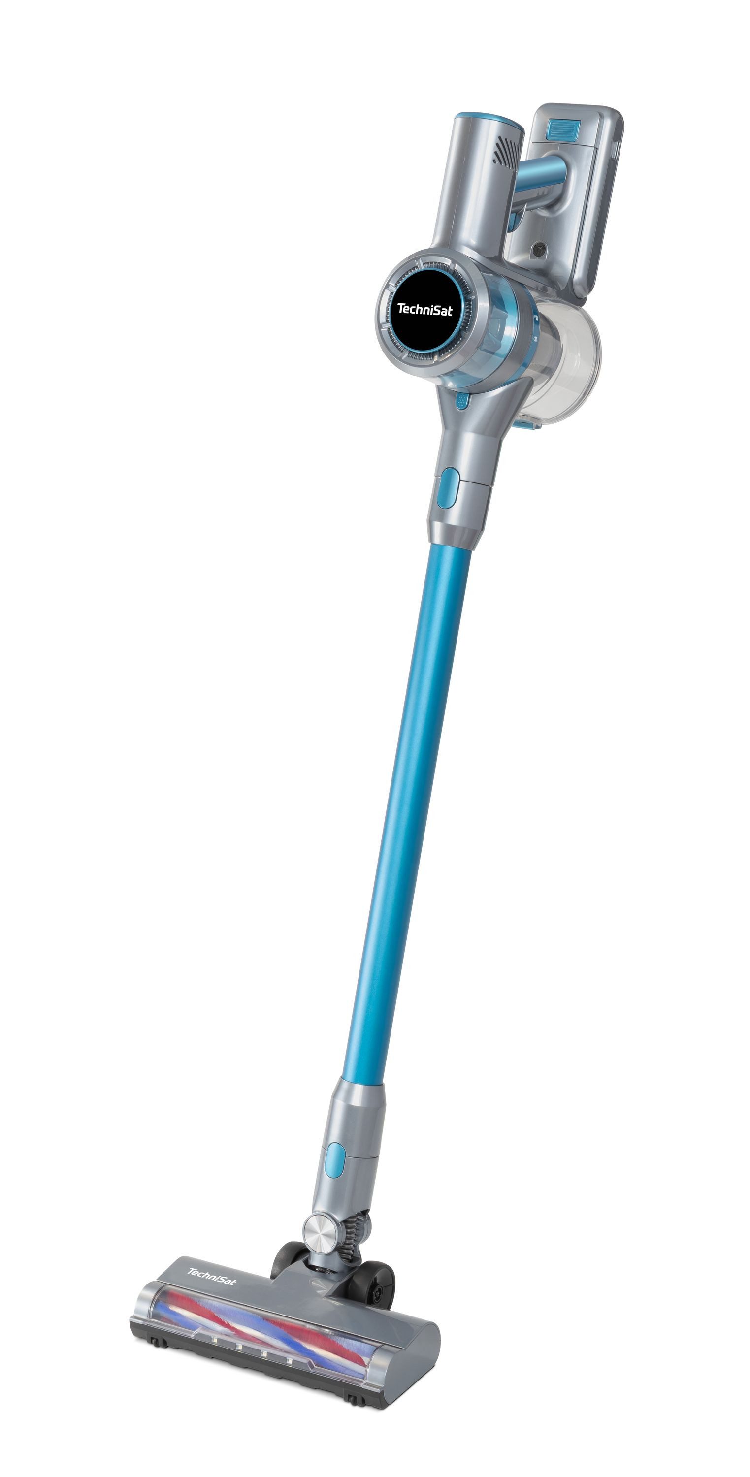 TechniSat Hand-und Stielstaubsauger TECHNIMAX AS2, 450 W, beutellos, bis zu 60 min Akku, LC-Display mit Anzeige, mit LED Licht, HEPA 13