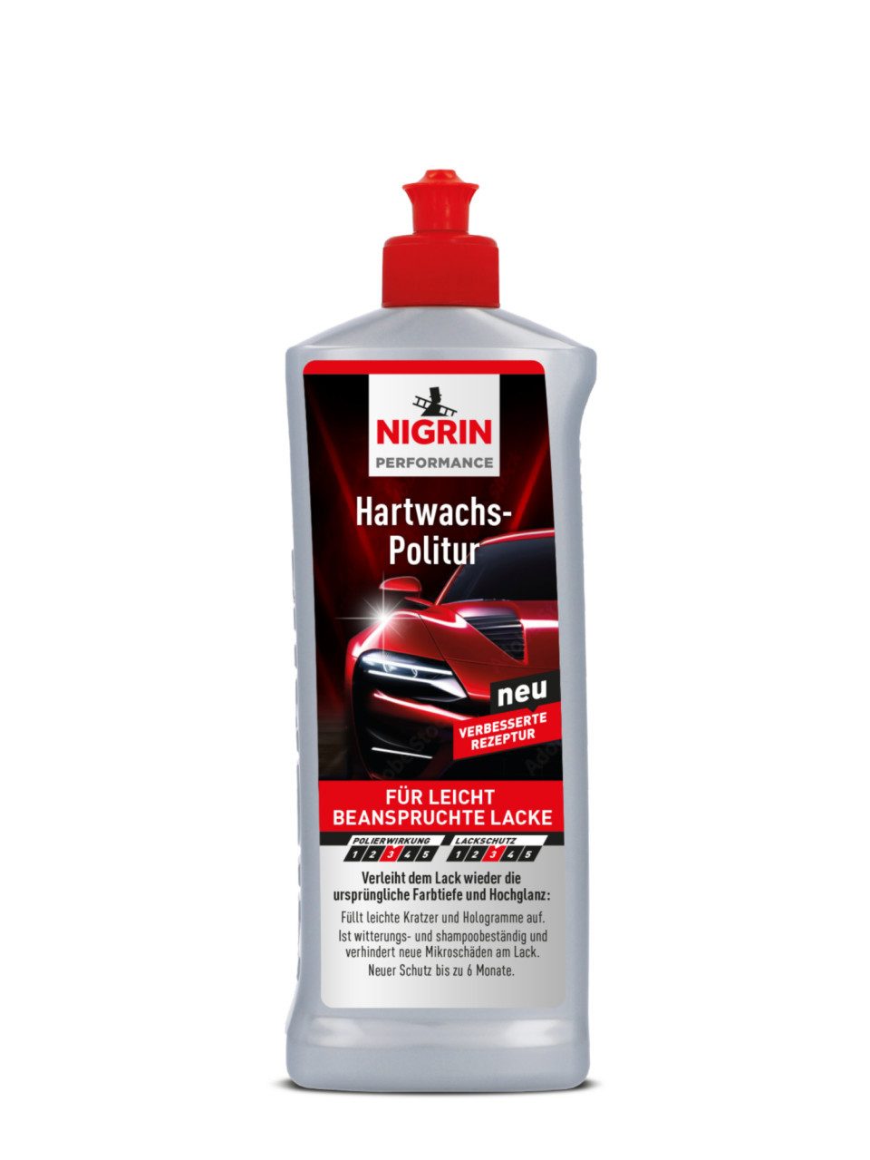 NIGRIN Performance Hartwachs-Politur 500 ml Autopolitur