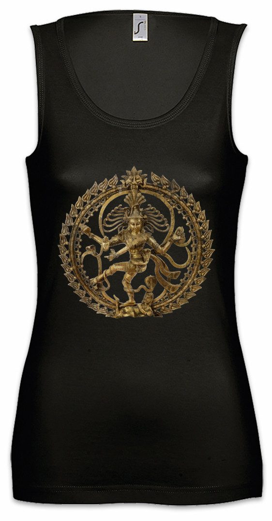 Tanktop Shiva II Vintage Ärmelloses Damen T-Shirt Buddhismus Shivaismus Yoga