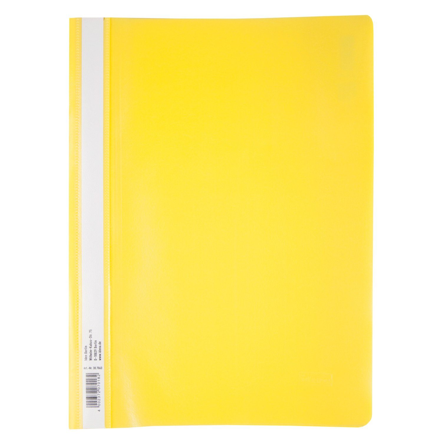 Idena Hefter Idena Schnellhefter A4 PP gelb extra stark – Bild 3 von 3