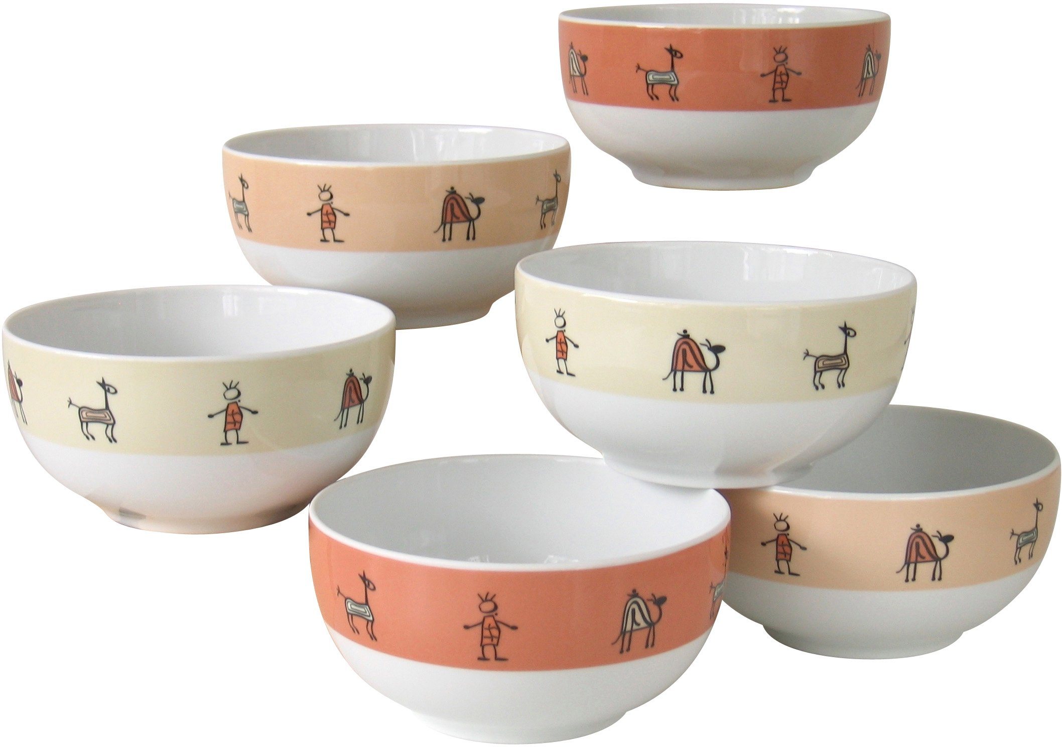 »ROMA NATURE« Müslischale, Porzellan, (Set, 6 tlg), mikrowellengeeignet »ROMA NATURE« Müslischale, Porzellan, (Set, 6 tlg), mikrowellengeeignet