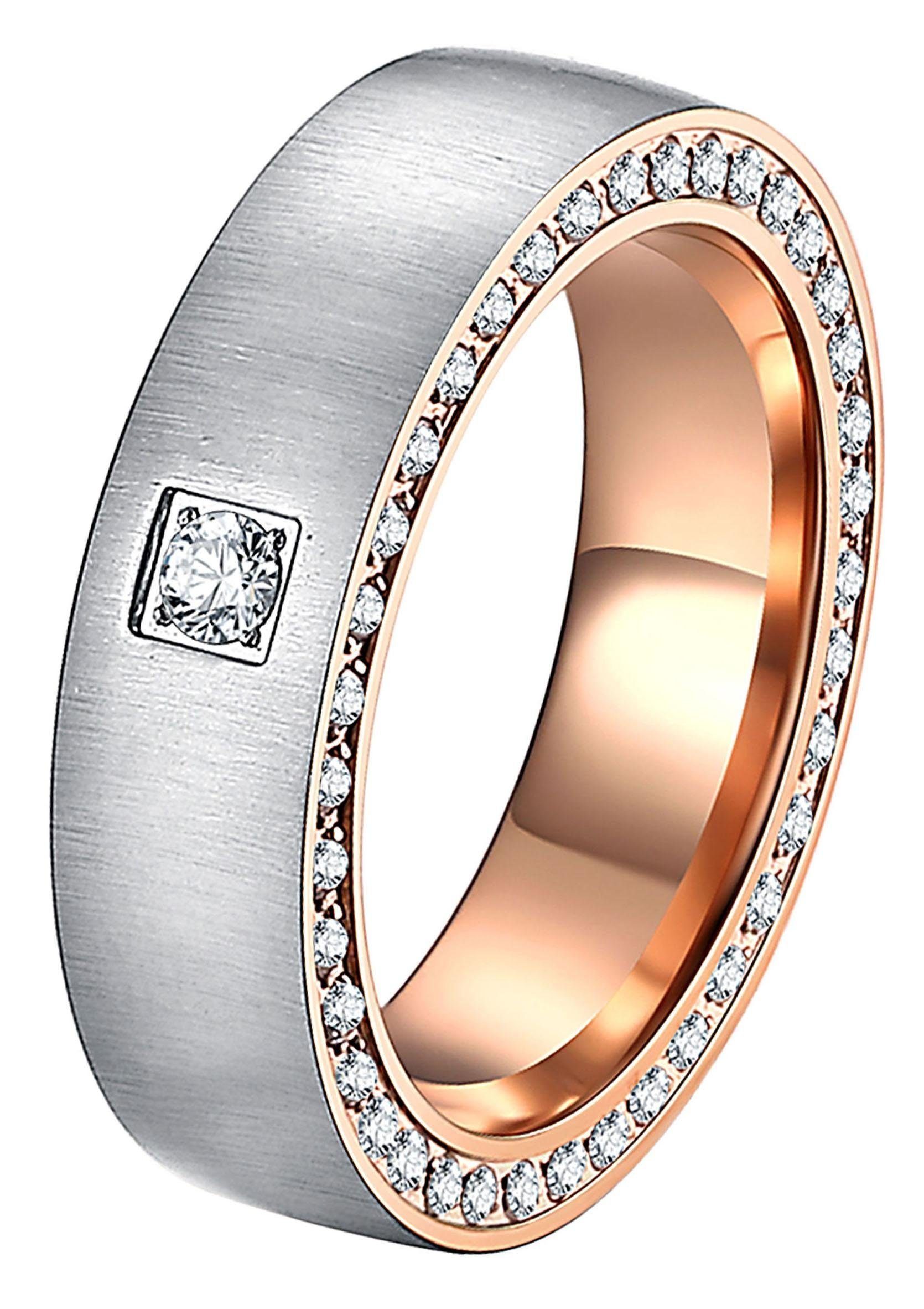 DOOSTI Trauring Schmuck Geschenk Edelstahl Trauring Ehering Partnerring LIE günstig online kaufen