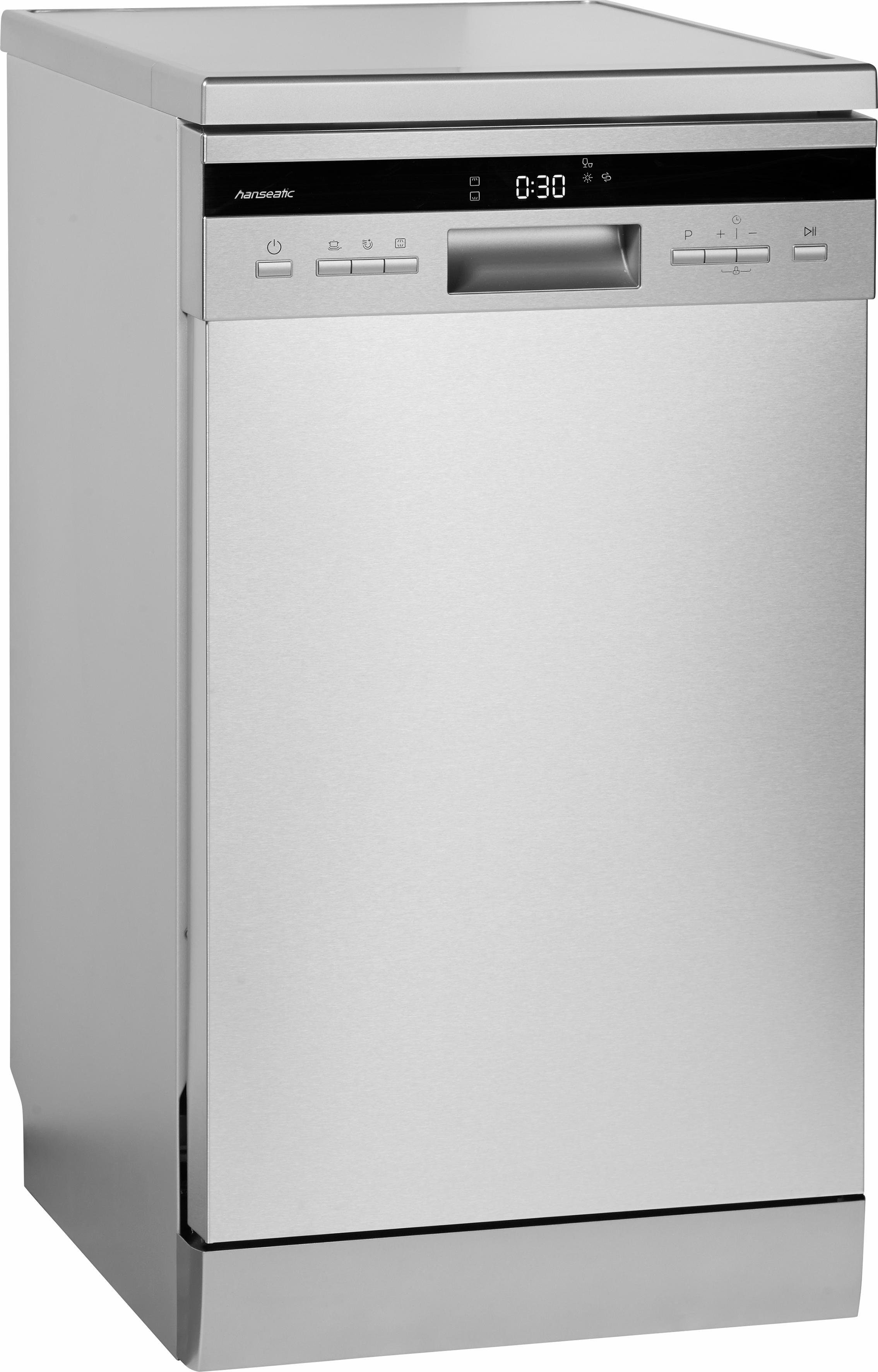 Hanseatic Standgeschirrspüler, WQP8-J7636E, 8 l, 10 Maßgedecke, 45 cm breit - Hanseatic