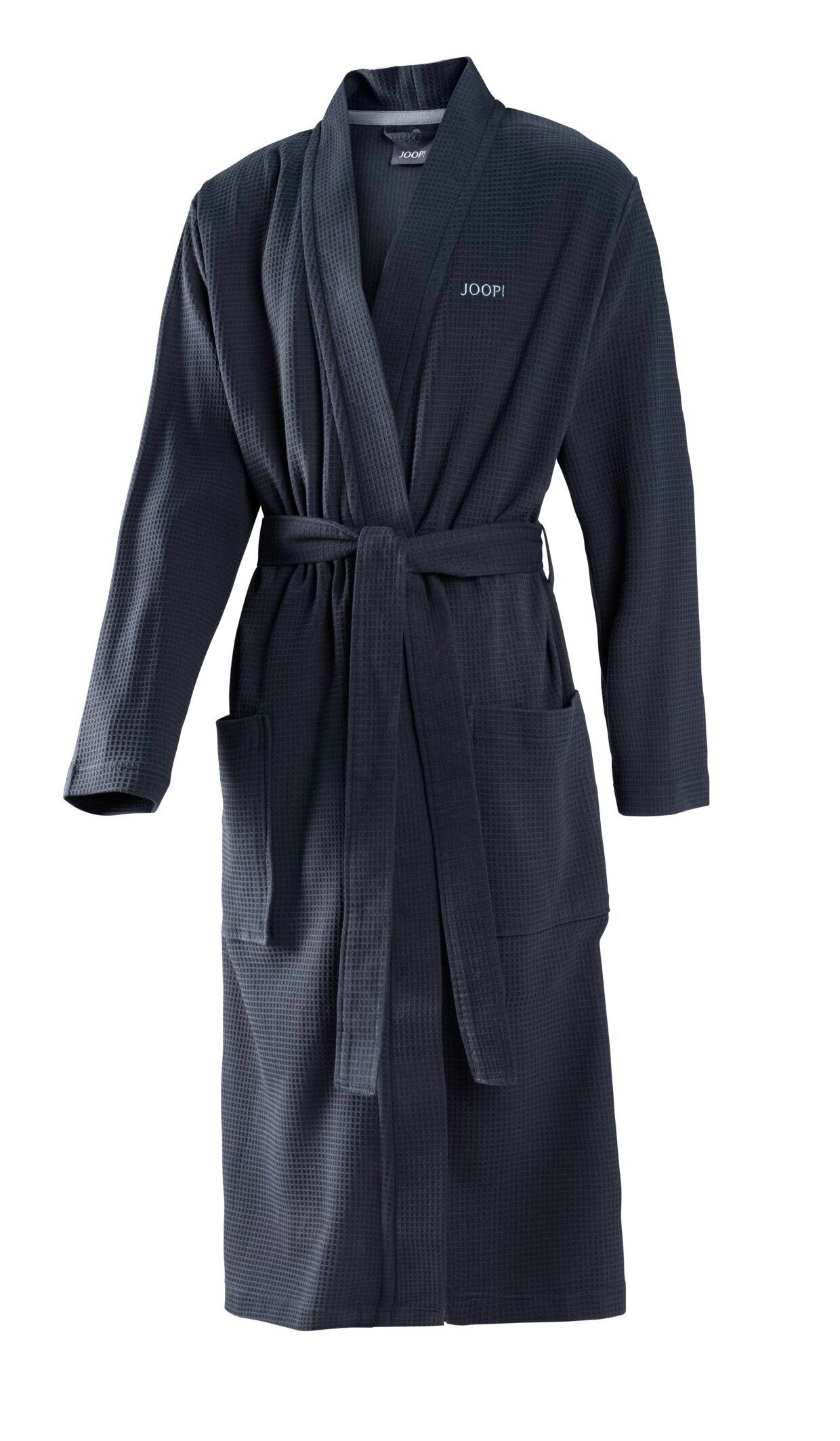JOOP! Bademantel JOOP! LIVING - BADEMANTEL UNI PIQUÉ Herren-Kimono, Textil