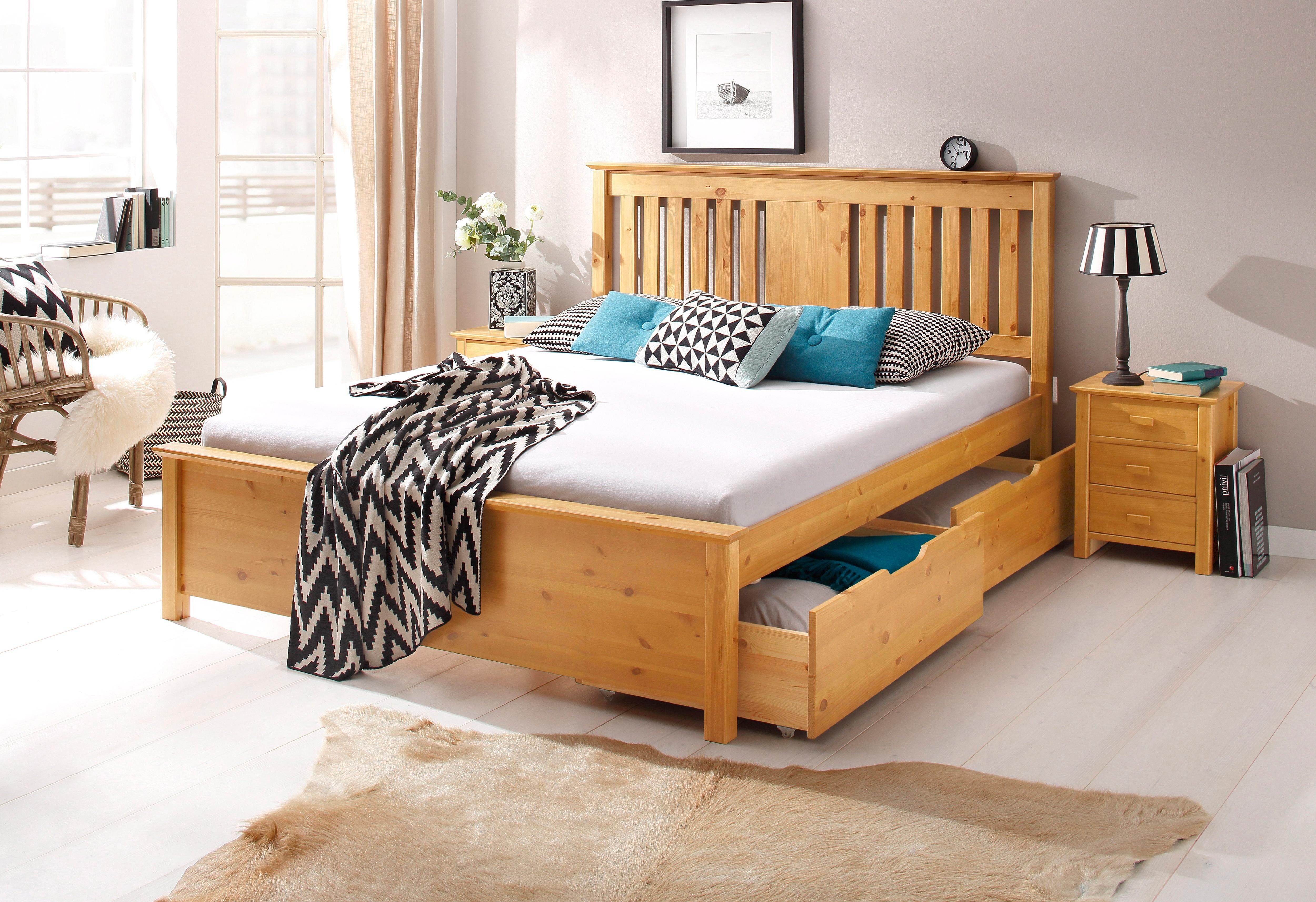 HOME AFFAIRE Bett DEVI honigfarben ab 199,99€
