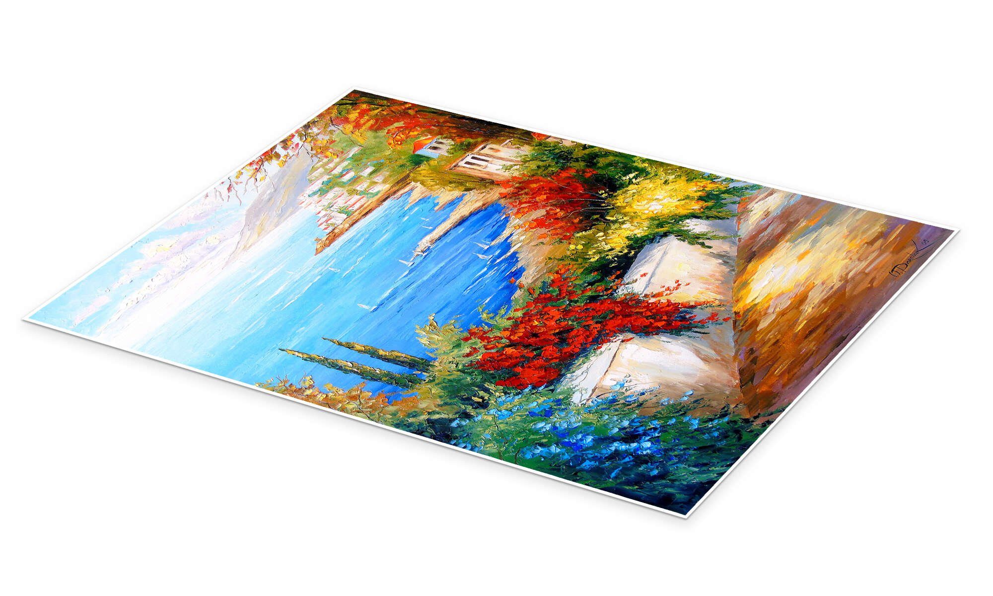 Posterlounge Wandbild Mittag am Meer, Olha Darchuk, erhältlich als Poster, Leinwandbild, Wandsticker oder Acrylglasbild