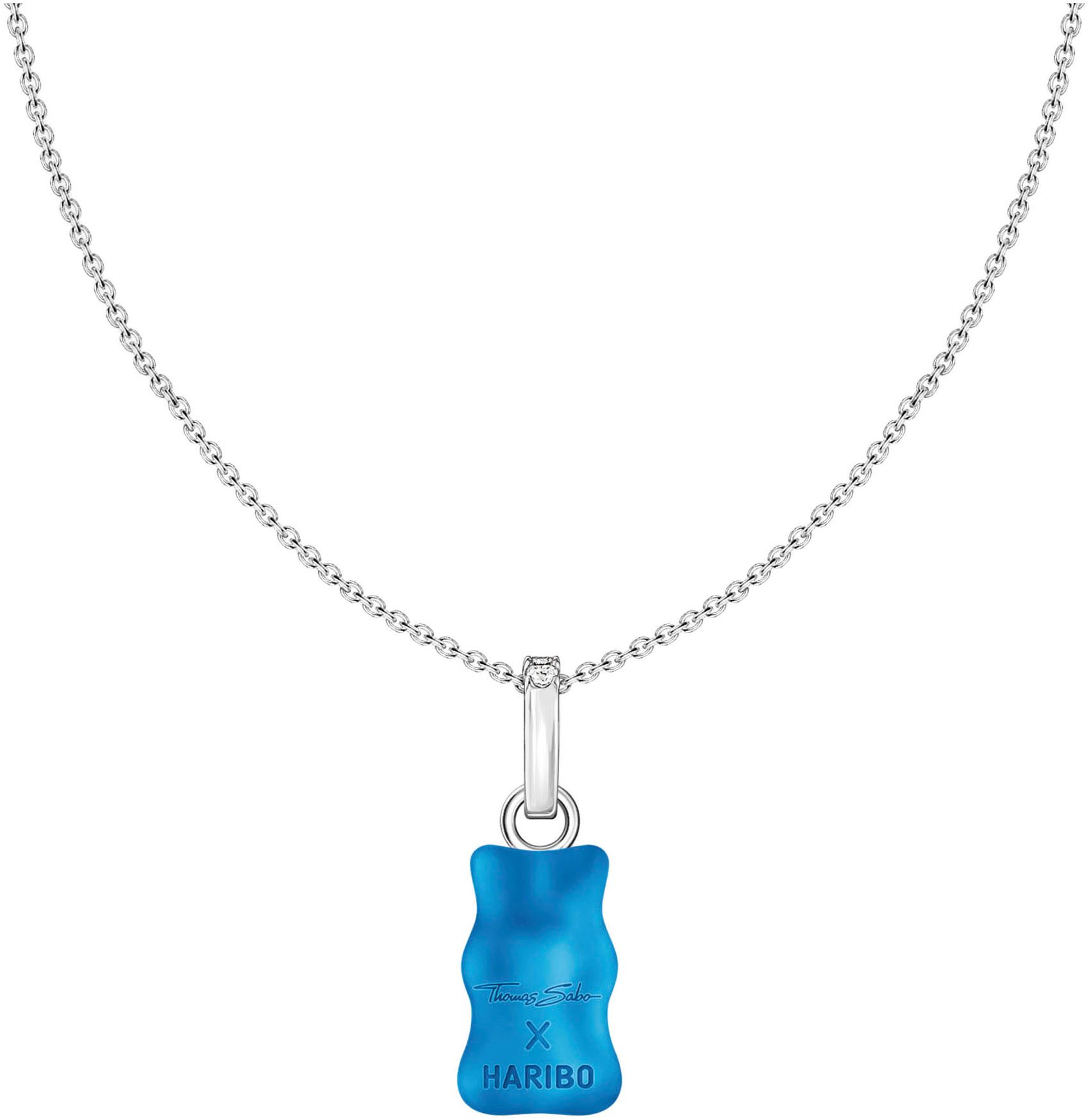 THOMAS SABO Kette mit Anhänger THOMAS SABO x HARIBO Schmuck: Kette mit Goldbär, mit Kristallglas, Zirkonia (synth)