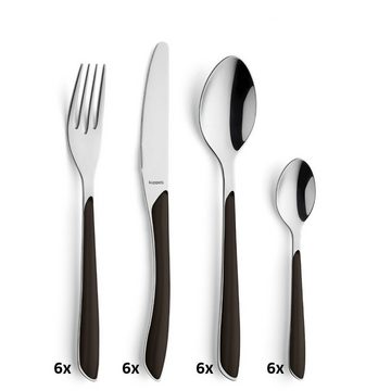 Kuppels Besteck-Set PRISMA (24-tlg), 6 Personen, Edelstahl 18/0, Spülmaschinenfest, rostfrei, langlebig