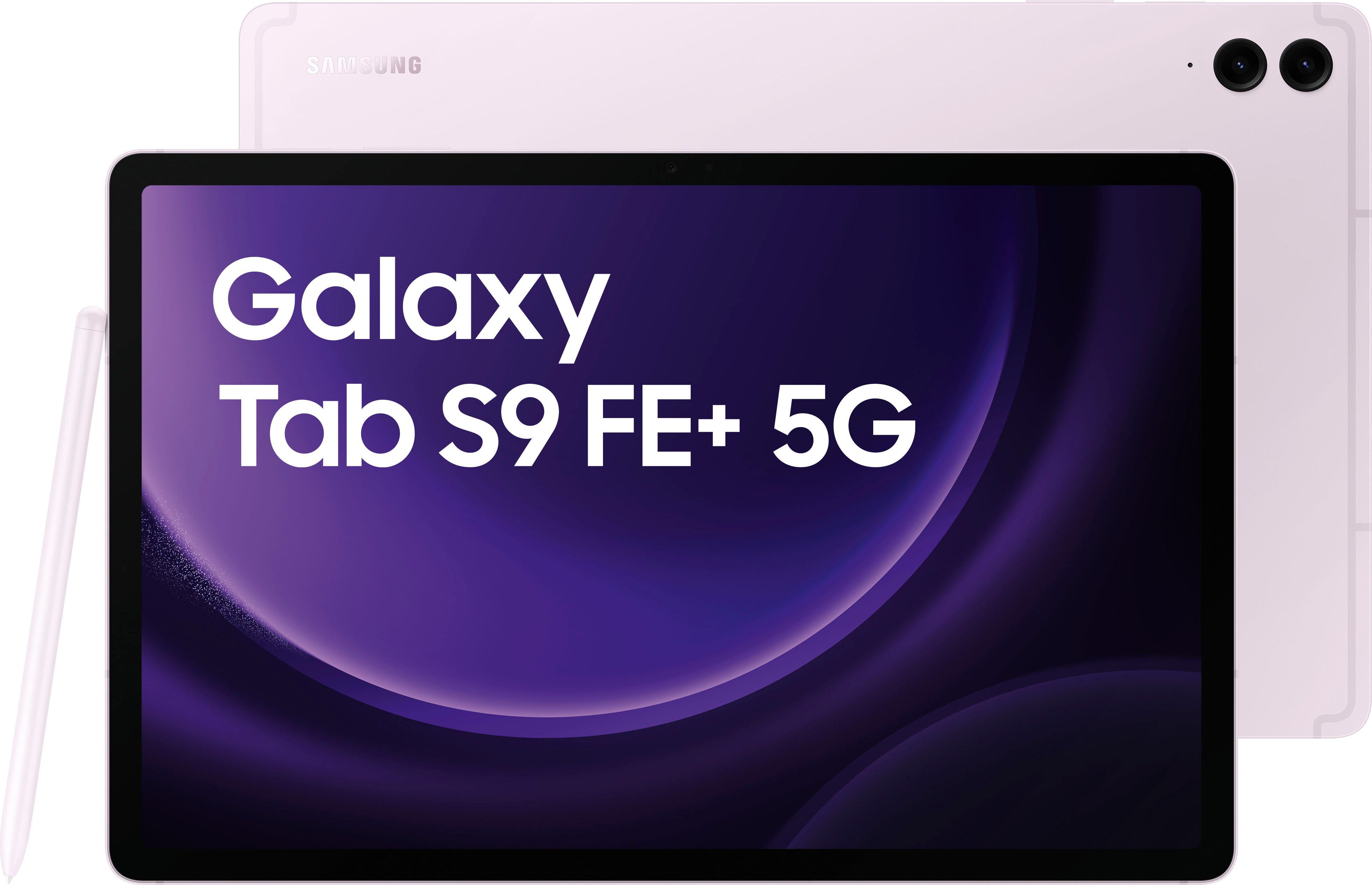 Samsung Galaxy Tab S9 5G) GB, FE+ (12,4", Lavender Android,One 5G 128 Tablet UI,Knox
